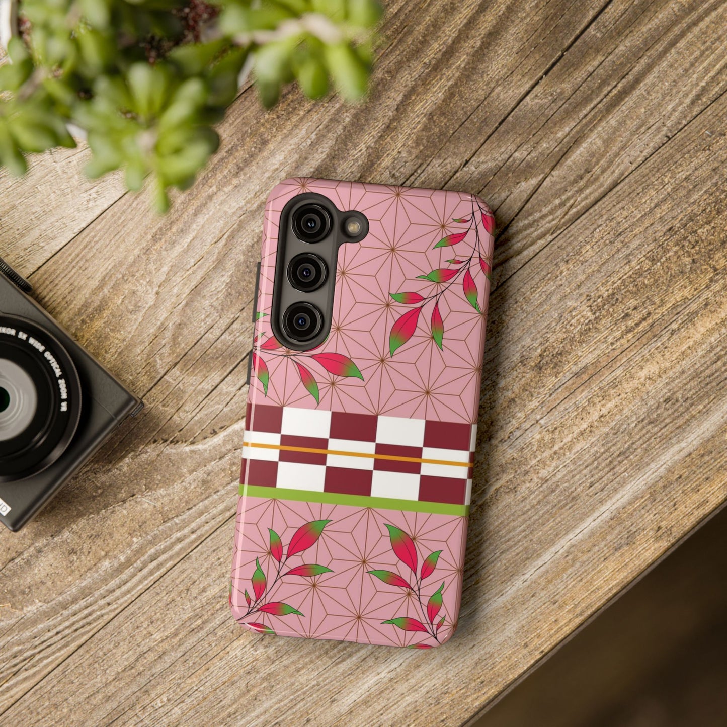 Demon Flower Haori Double Layered Phone Case