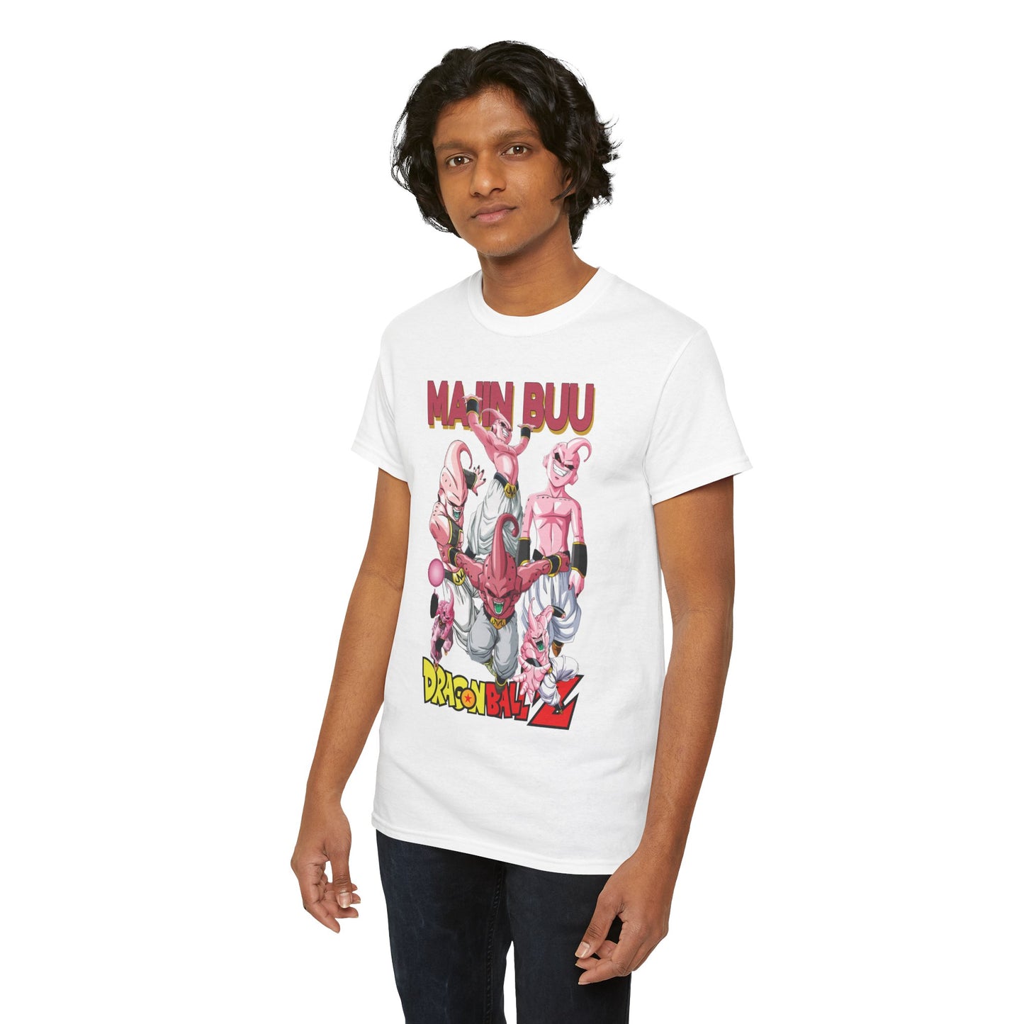 Majin Buu Unisex Heavy Cotton T-Shirt | Dragon Ball Z-Inspired Anime Tee