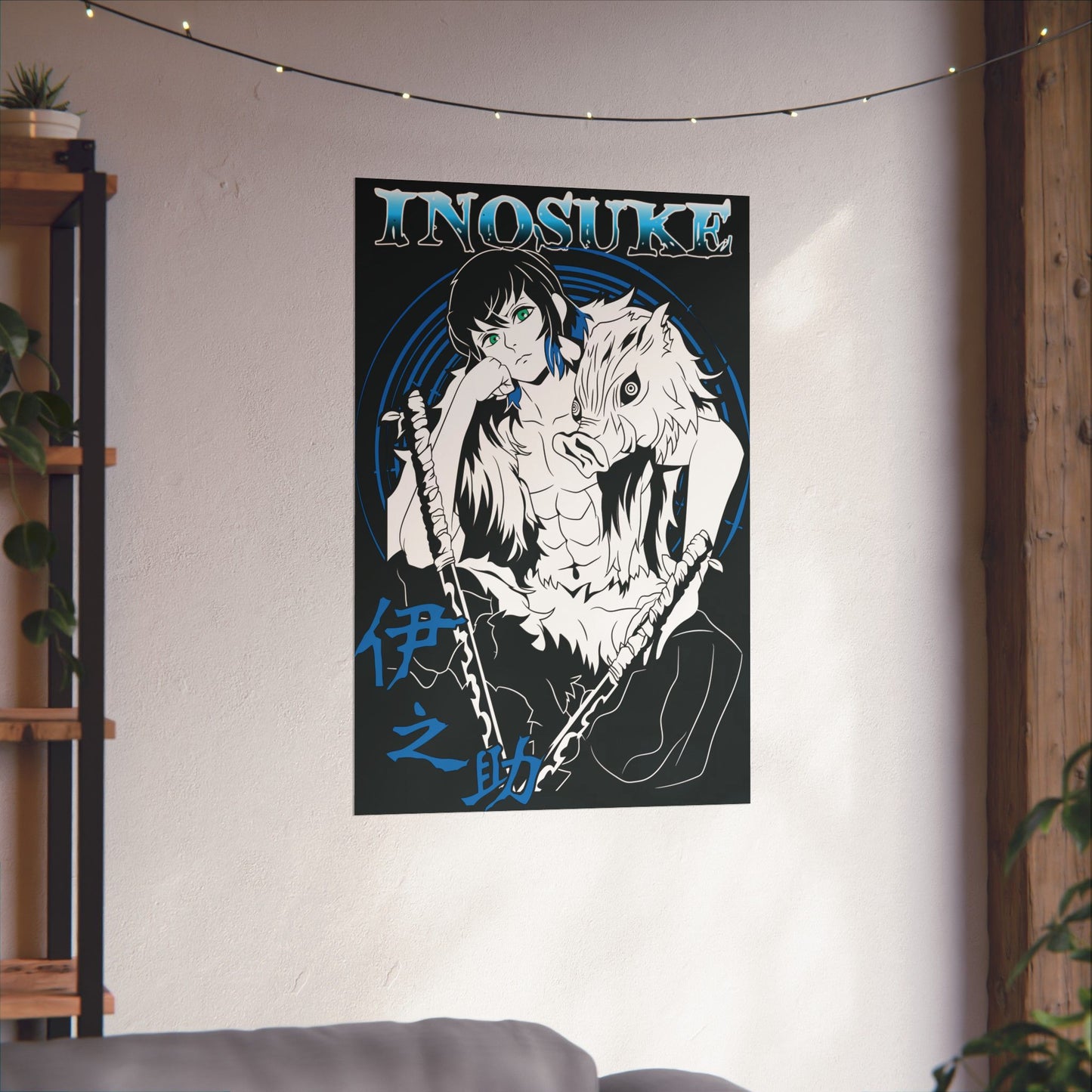 Inosuke Poster | Demon Slayer Matte Vertical Wall Art