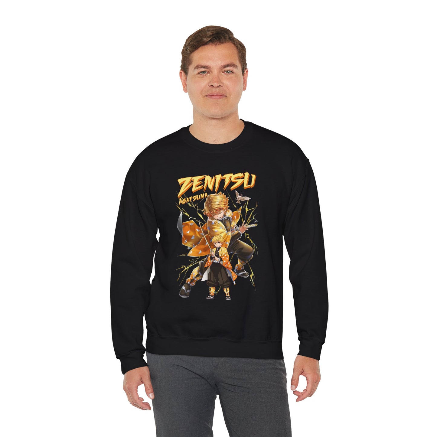 Zenitsu Agatsuma Thunder Breathing Sweatshirt | Demon Slayer Anime Streetwear