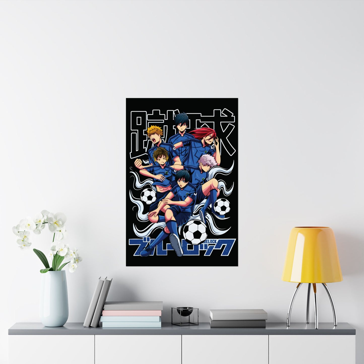Blue Lock Team Z Matte Vertical Poster | Anime Soccer Wall Art