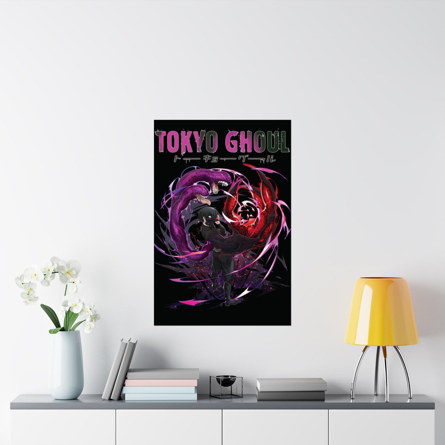 Ken Kaneki Chimera Kagune Matte Vertical Poster | Tokyo Ghoul Anime Wall Art
