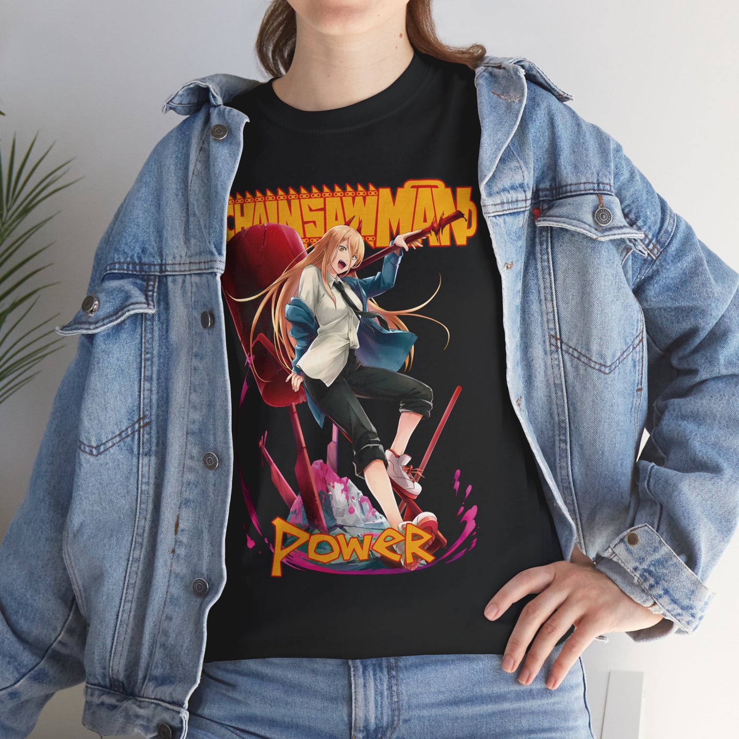 Blood Fiend Power Unisex Heavy Cotton T-Shirt | Chainsaw Man Anime Tee