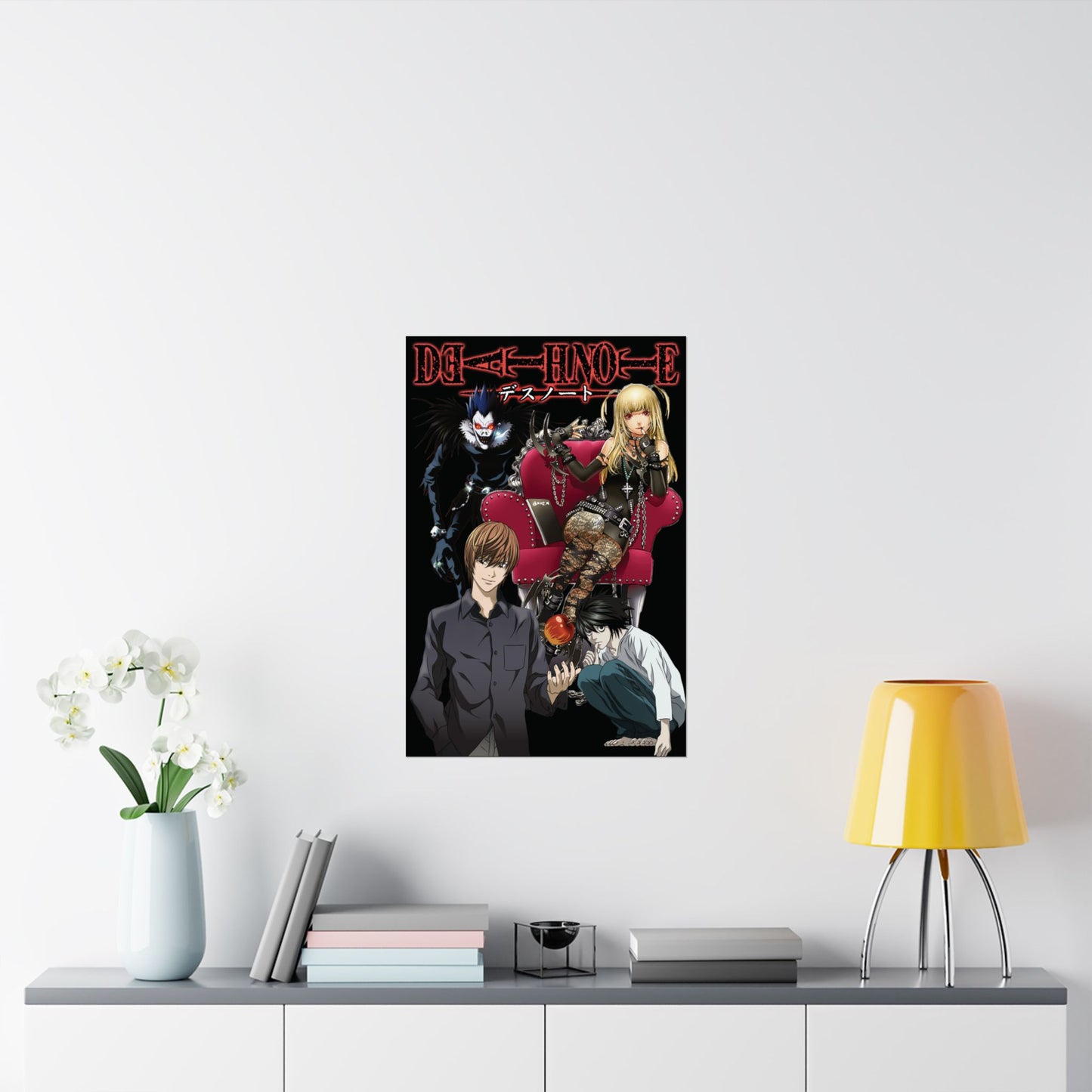 Light vs L Ultimate Showdown Matte Vertical Poster | Anime-Inspired Wall Art