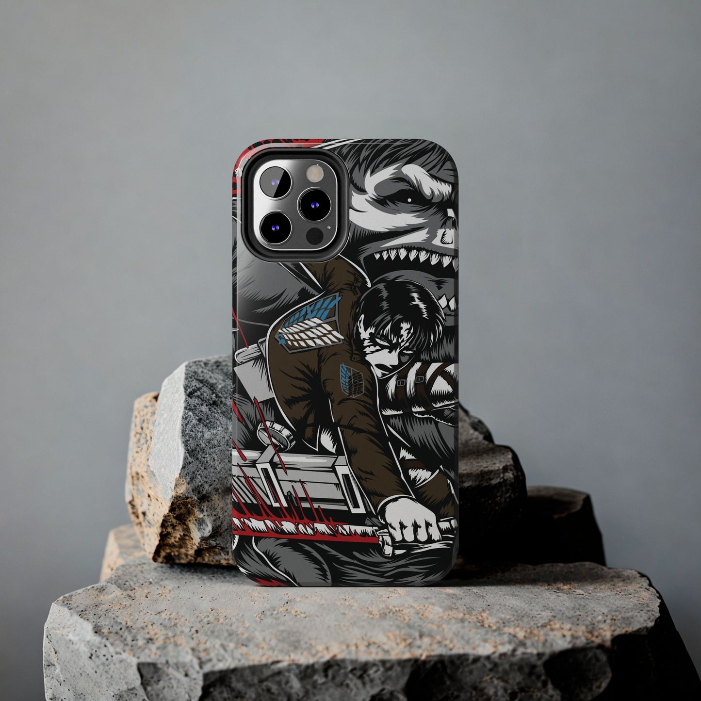 Levi vs Beast Titan Double Layered Phone Case | Attack on Titan-Inspired Protective Anime Case