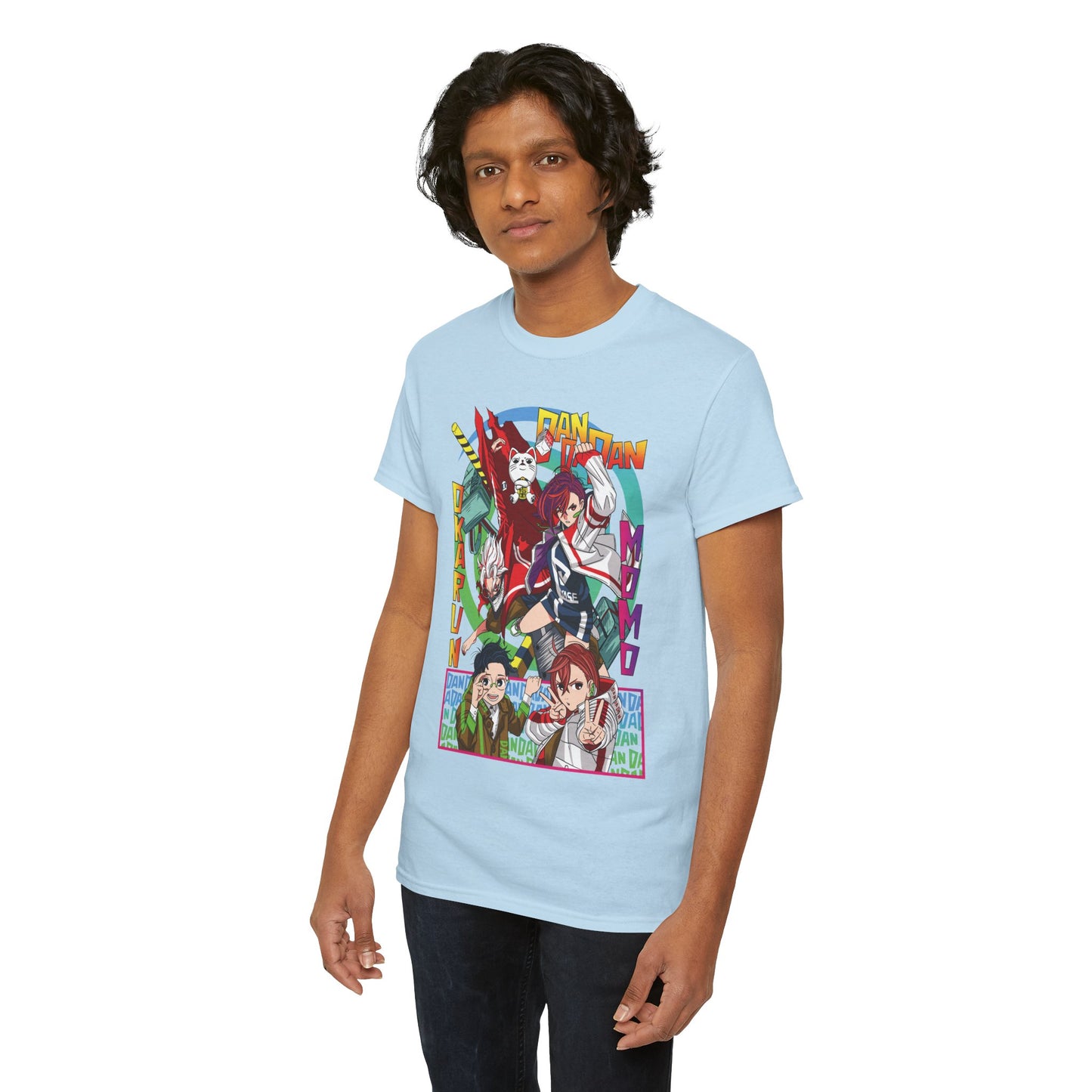 Okarun x Momo Unisex Heavy Cotton T-Shirt | Dandadan Anime Streetwear Tee