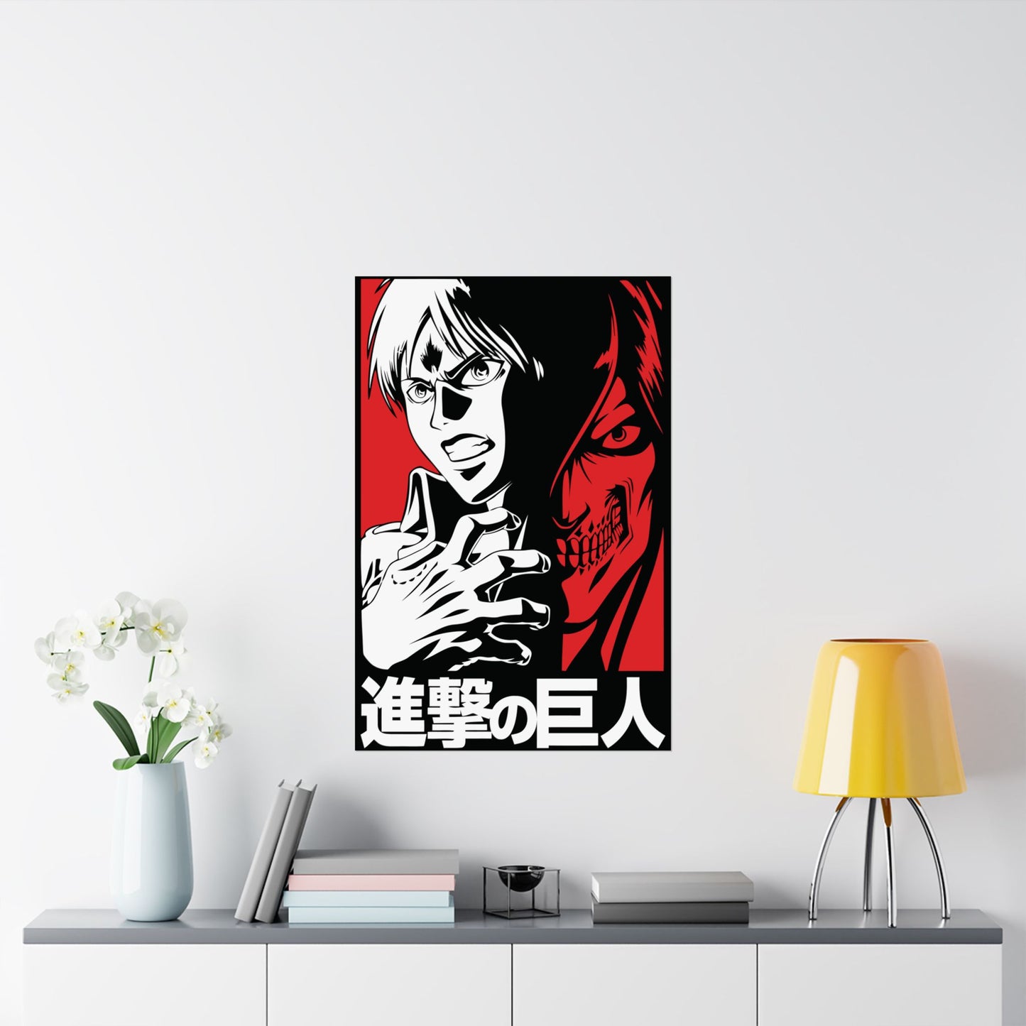 Eren Yeager Titan Awakening Matte Vertical Poster | Attack on Titan Anime Wall Art