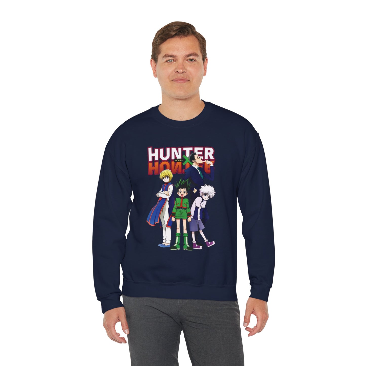Gon’s Core Group Unisex Heavy Blend Crewneck Sweatshirt | Hunter x Hunter Anime Sweatshirt