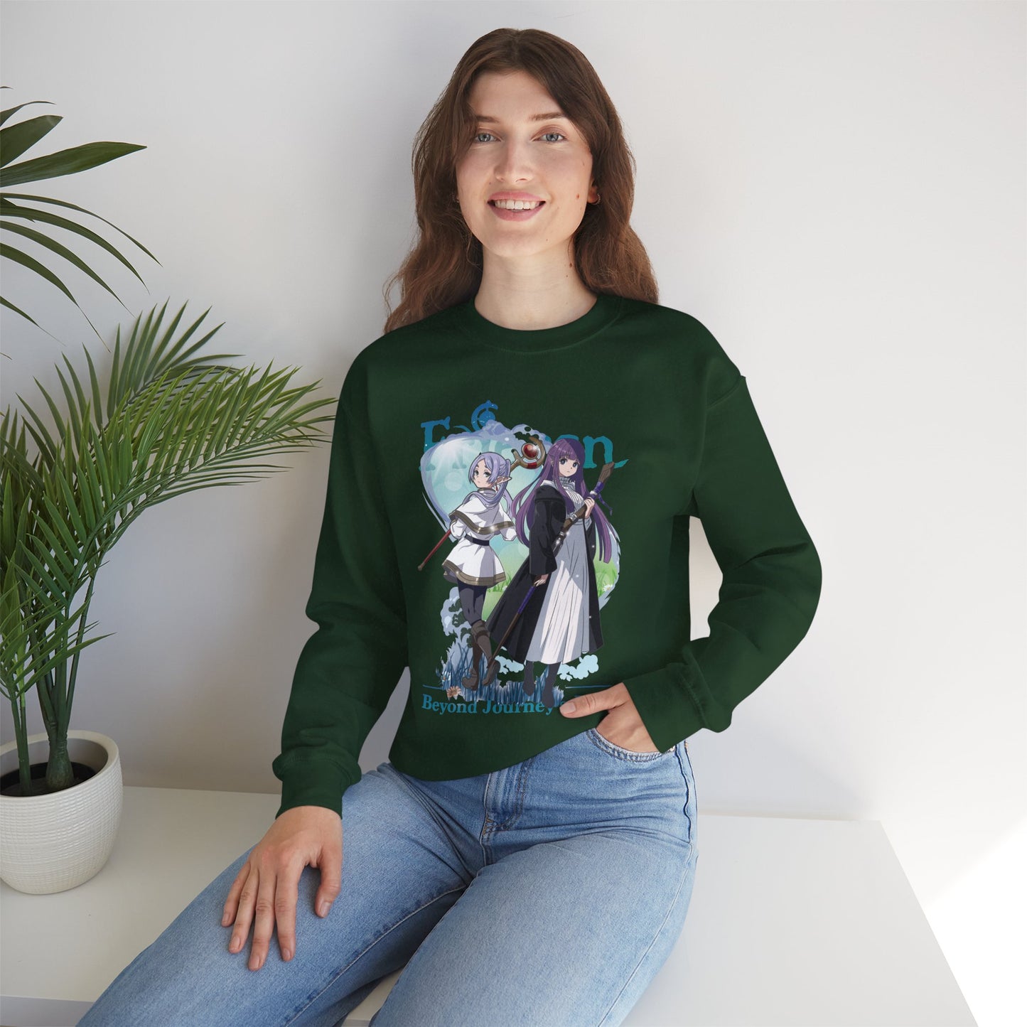 Frieren Beyond Journey’s End Unisex Heavy Blend Crewneck Sweatshirt