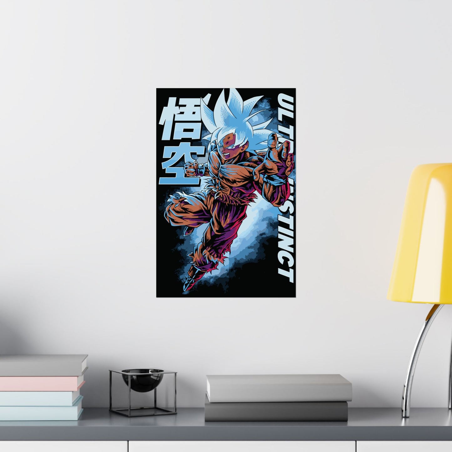 Goku Ultra Instinct Matte Vertical Poster | Dragon Ball Super-Inspired Anime Wall Art