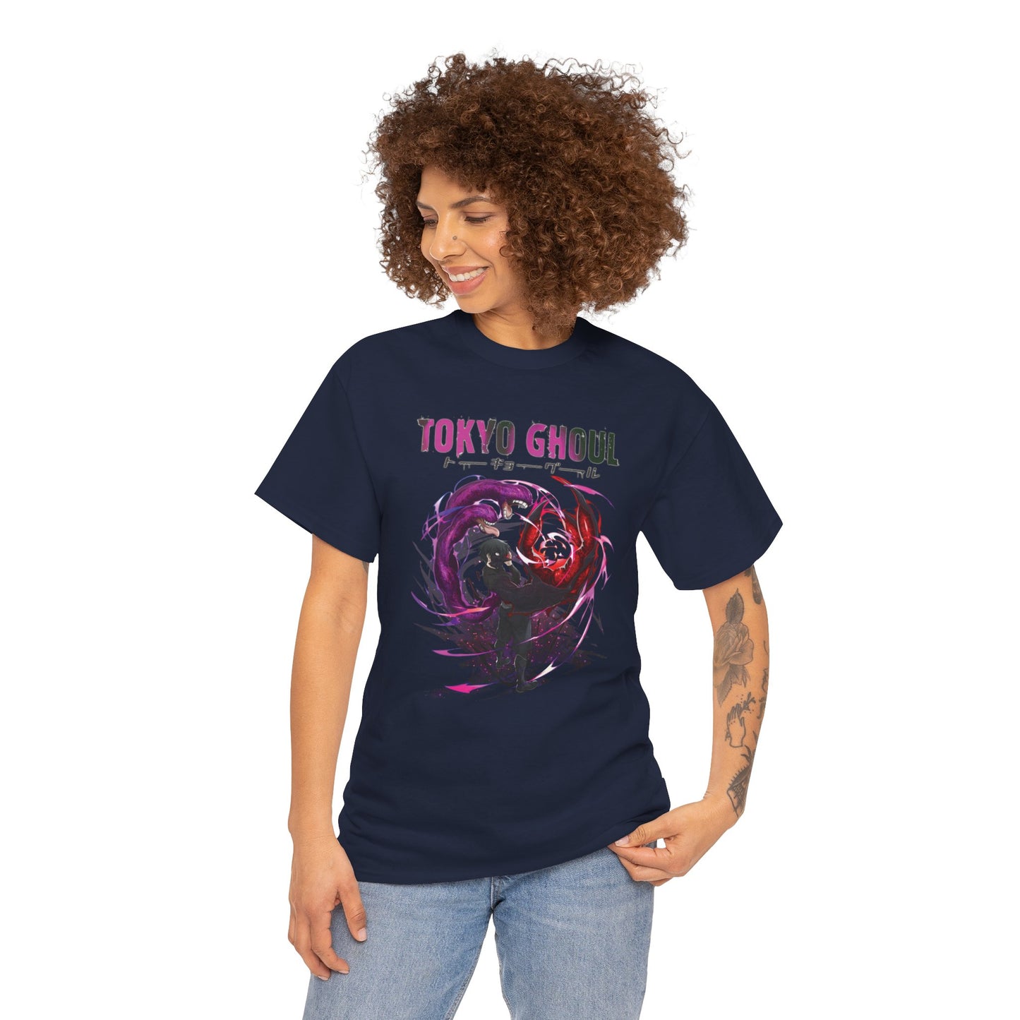 Ken Kaneki Chimera Kagune Unisex Heavy Cotton T-Shirt | Tokyo Ghoul Anime Graphic Tee