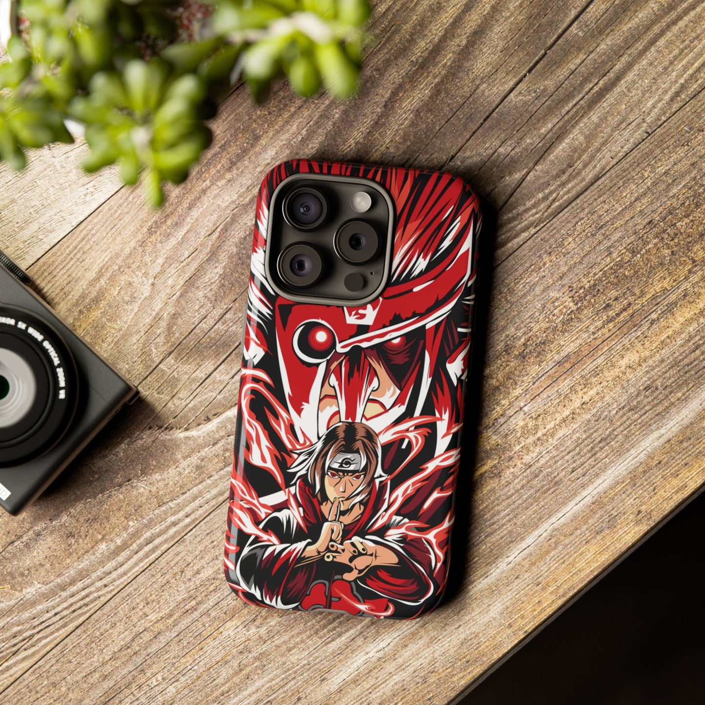 Itachi Flame Susanoo Double Layered Phone Case