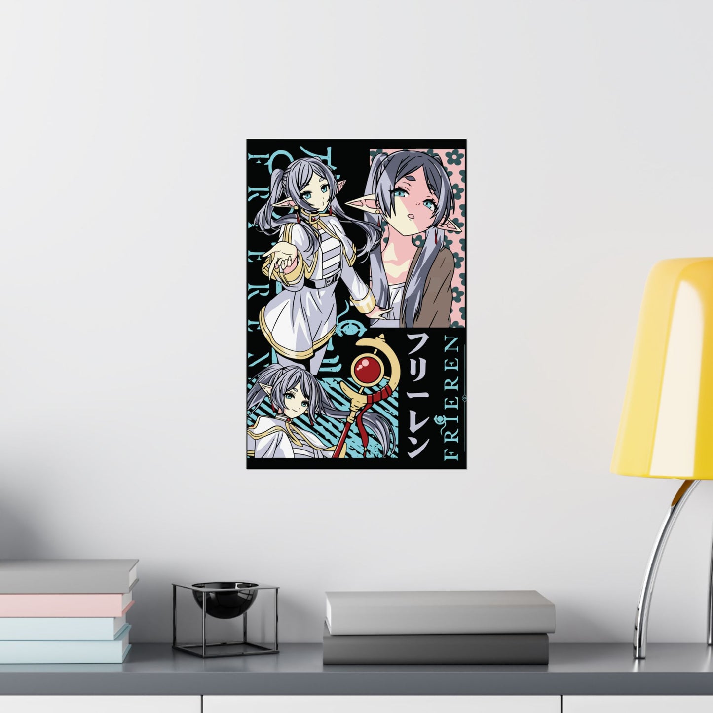 Elven Mage Frieren Matte Vertical Poster | Frieren: Beyond Journey’s End Wall Art