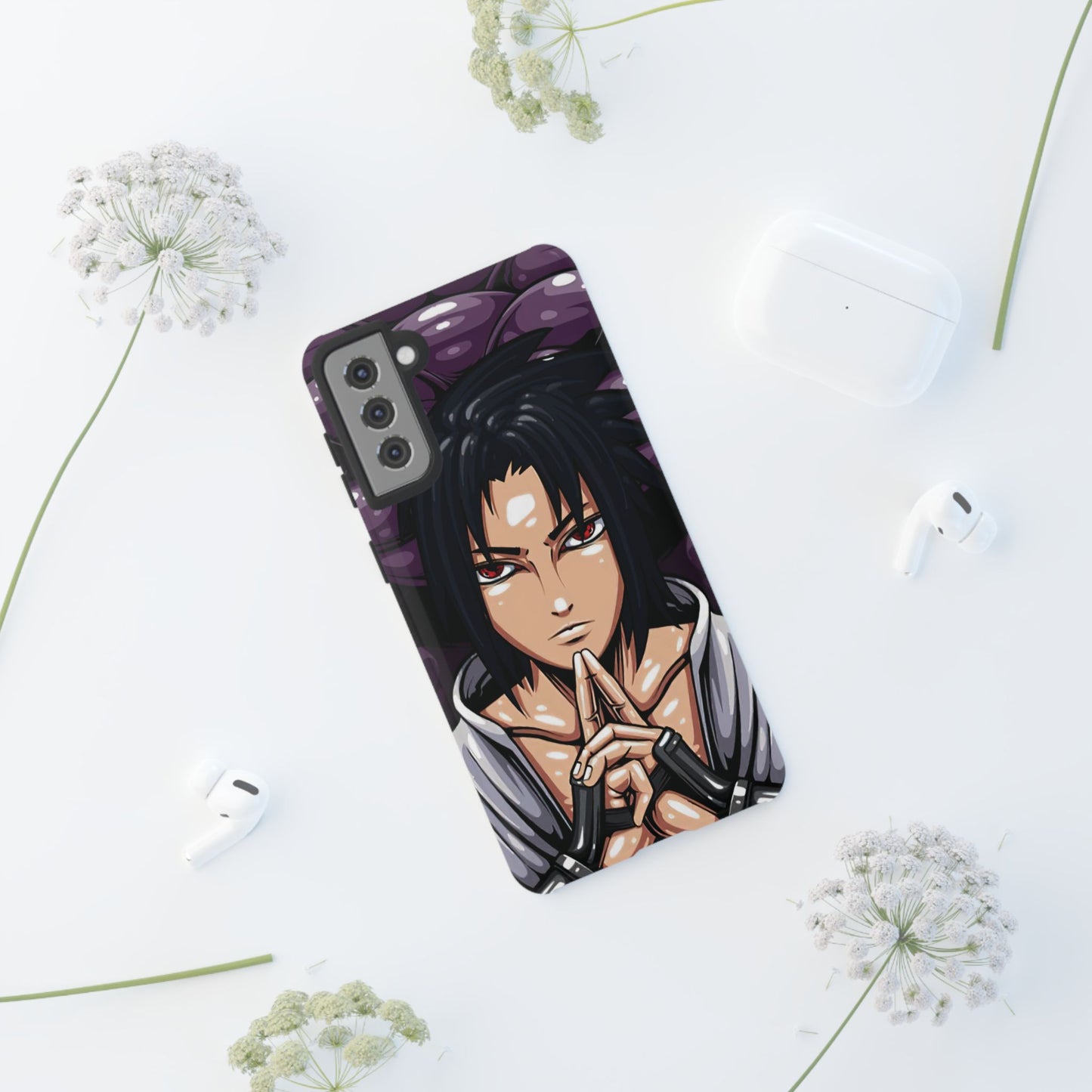 Sasuke Uchiha Mangekyou Sharingan Double Layered Phone Case