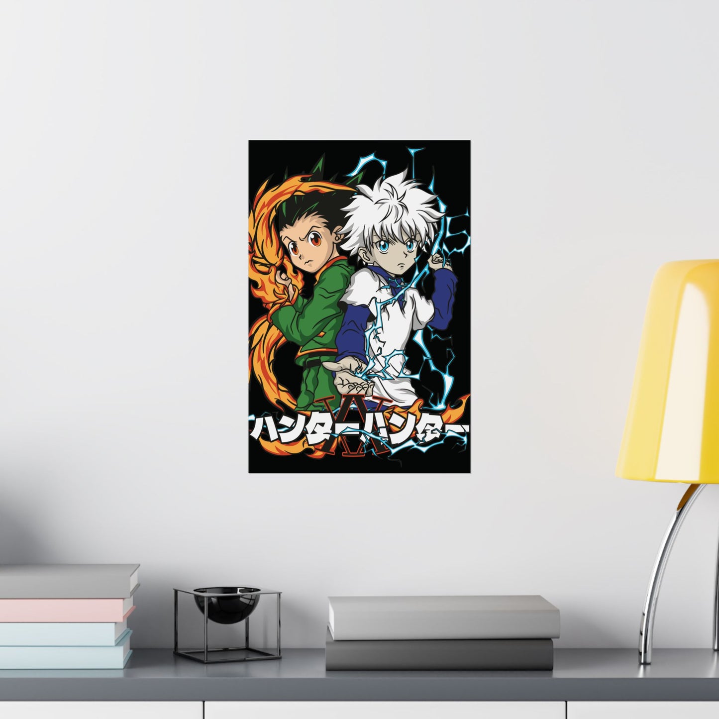 Gon & Killua Duo Matte Vertical Poster | Hunter x Hunter Anime Wall Art