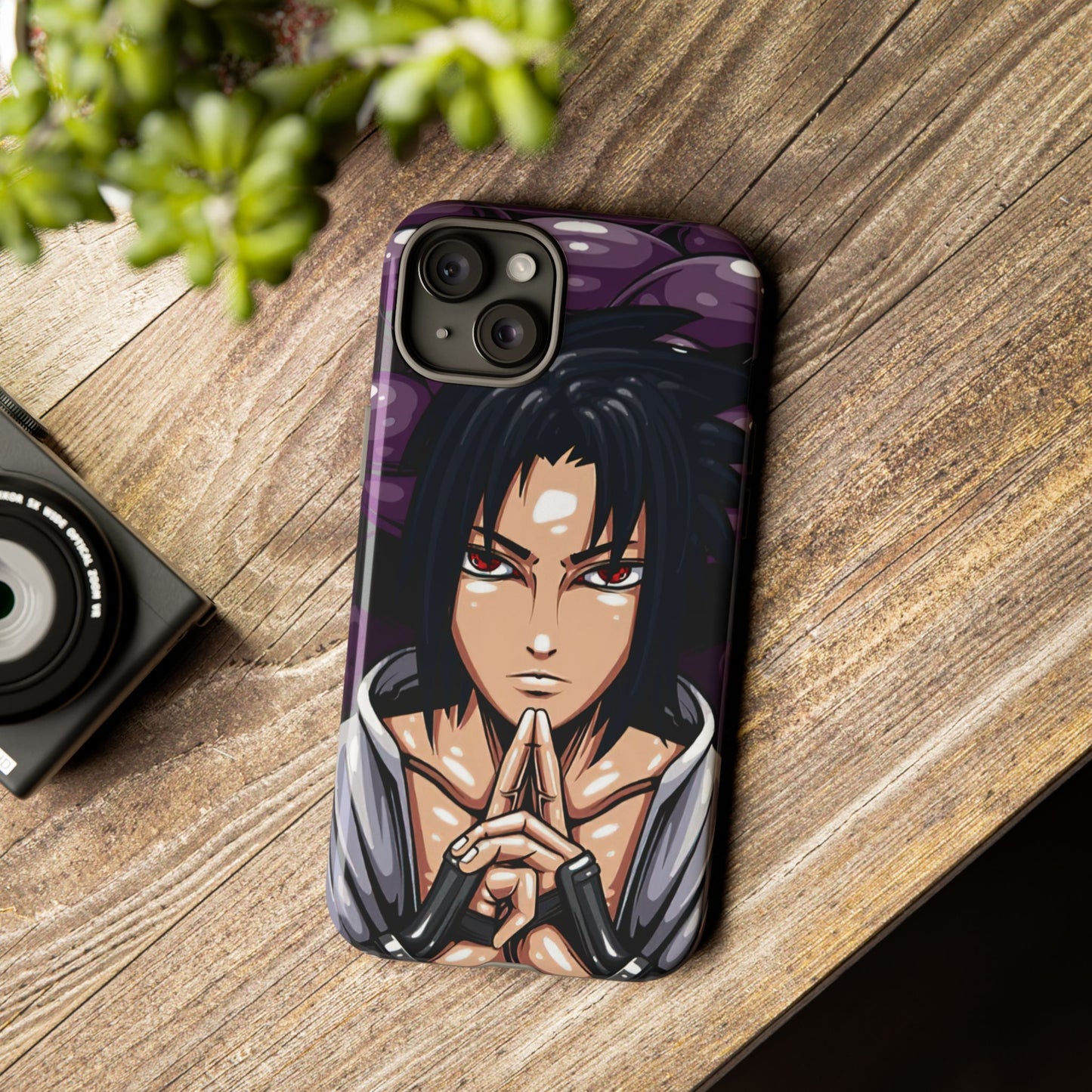Sasuke Uchiha Mangekyou Sharingan Double Layered Phone Case