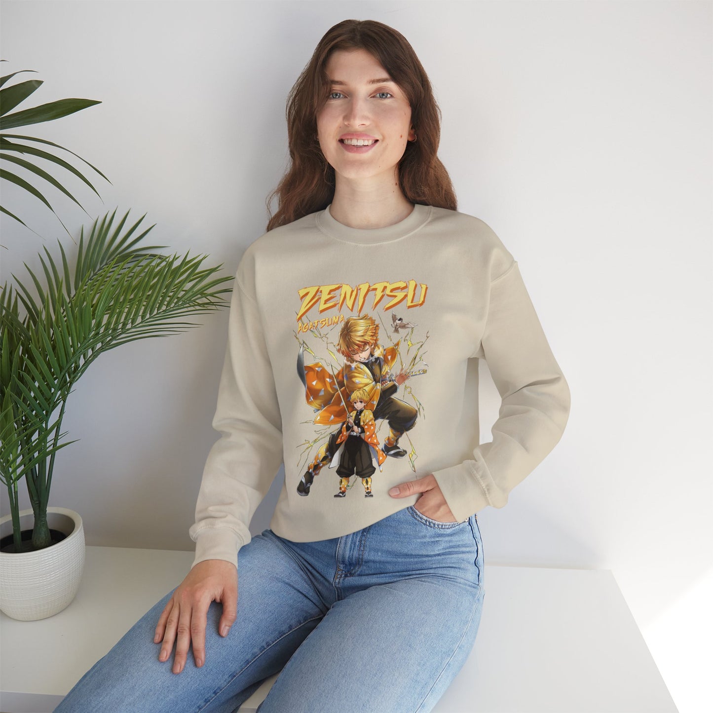 Zenitsu Agatsuma Thunder Breathing Sweatshirt | Demon Slayer Anime Streetwear