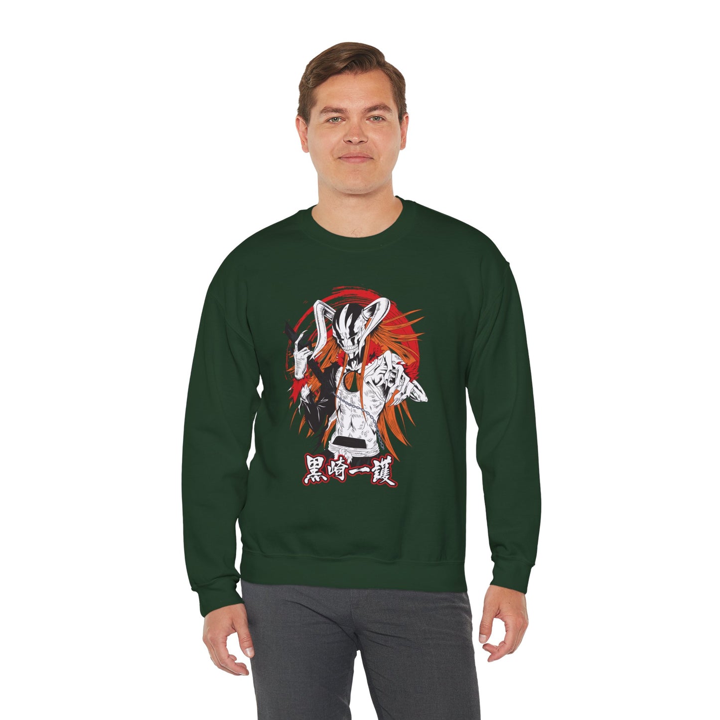 Ichigo Vasto Lorde Unisex Heavy Blend Crewneck Sweatshirt | Bleach Anime Streetwear