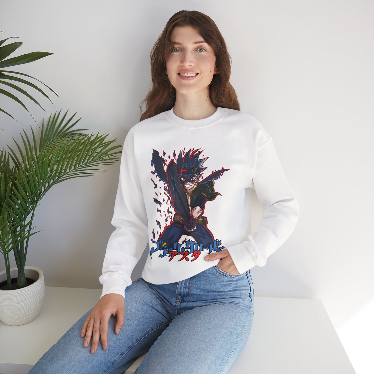Black Clover Unisex Heavy Blend Crewneck Sweatshirt | Anime Streetwear