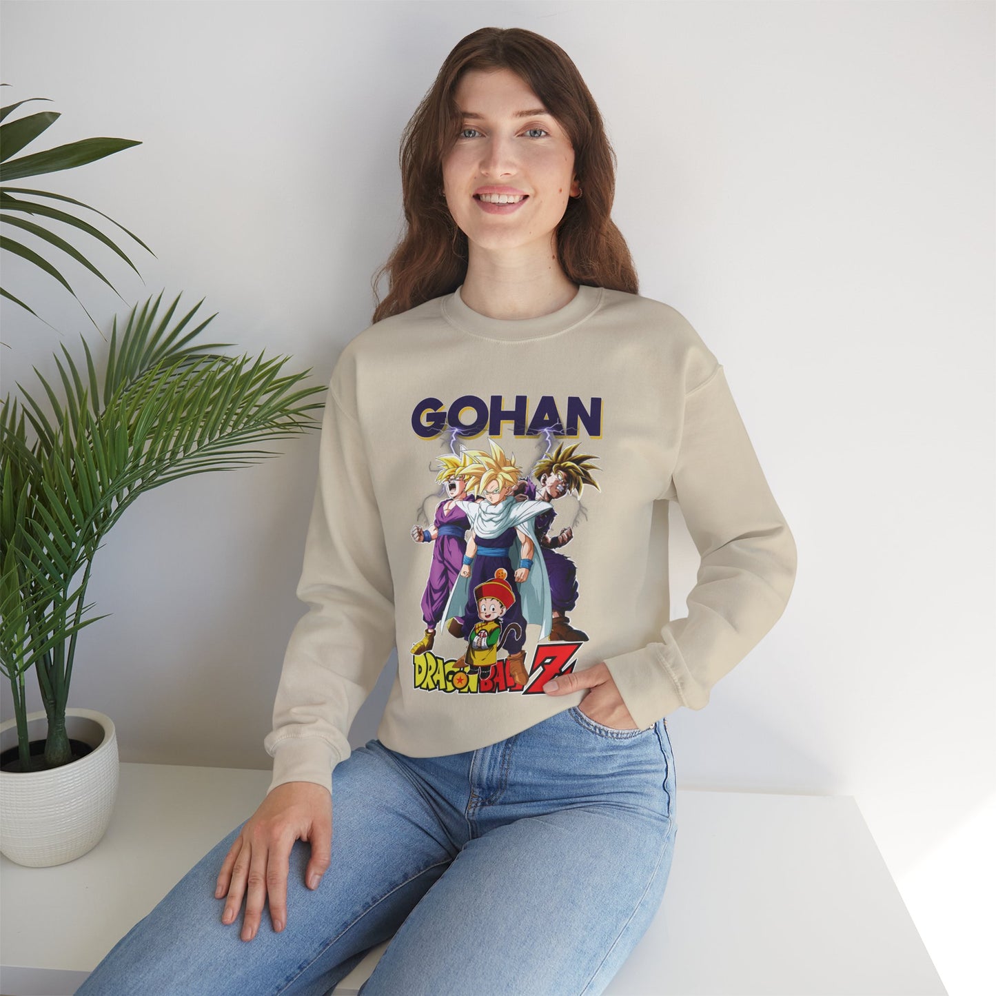 Gohan “Legacy of Z” Unisex Heavy Crewneck | Dragon Ball Z Streetwear Sweatshirt