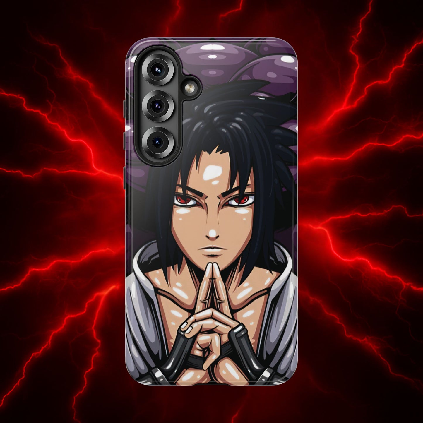 Sasuke Uchiha Mangekyou Sharingan Double Layered Phone Case
