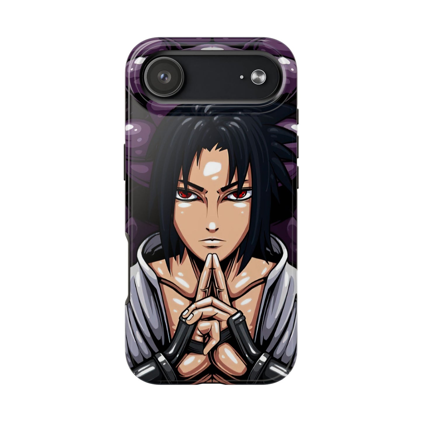 Sasuke Uchiha Mangekyo Sharingan Phone Case | Anime-Inspired Protective Case | Uchiha iPhone & Samsung Cover | Otaku Manga Case