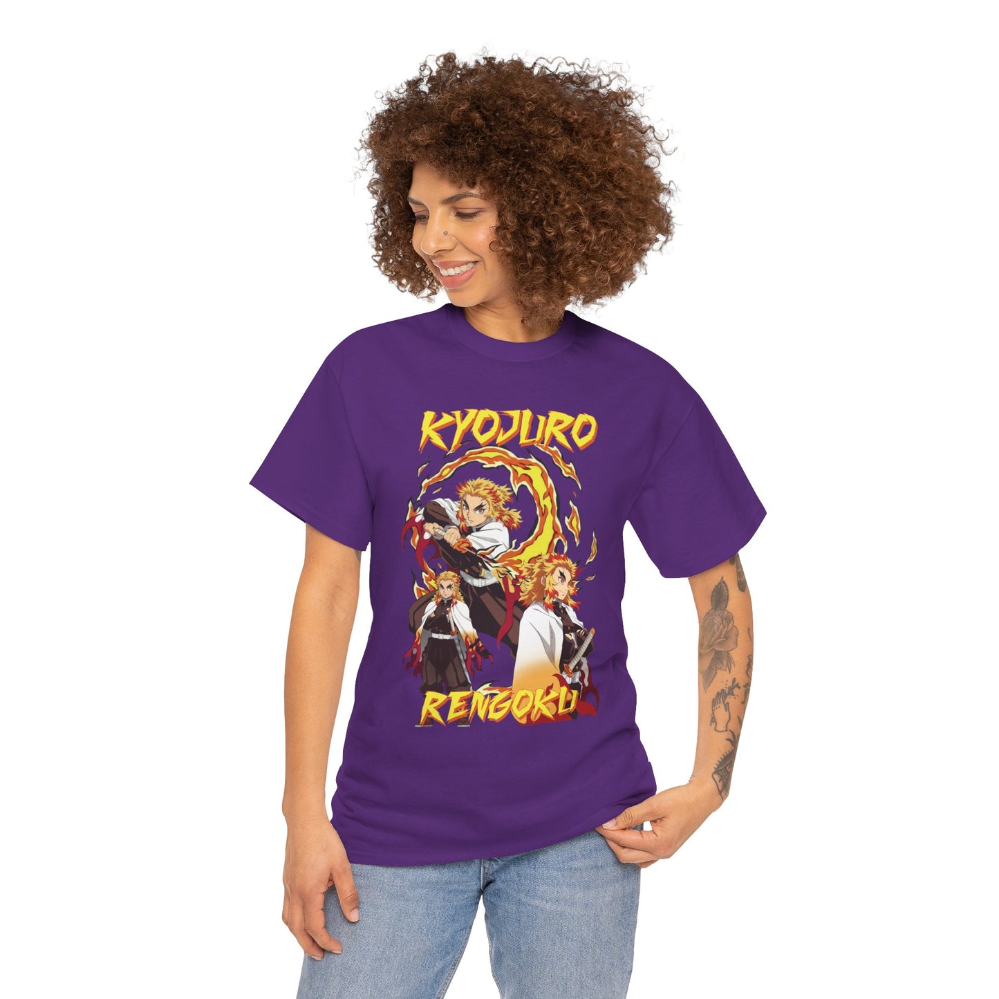 Kyojuro Rengoku Flame Hashira T-Shirt | Demon Slayer Anime Streetwear Tee