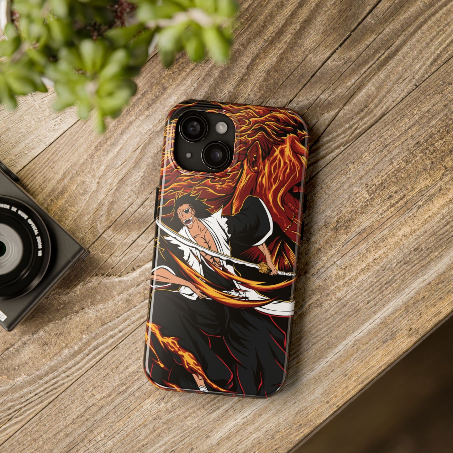 Genryūsai Yamamoto Flame Bankai Double Layered Phone Case | Bleach-Inspired Protective Anime Case