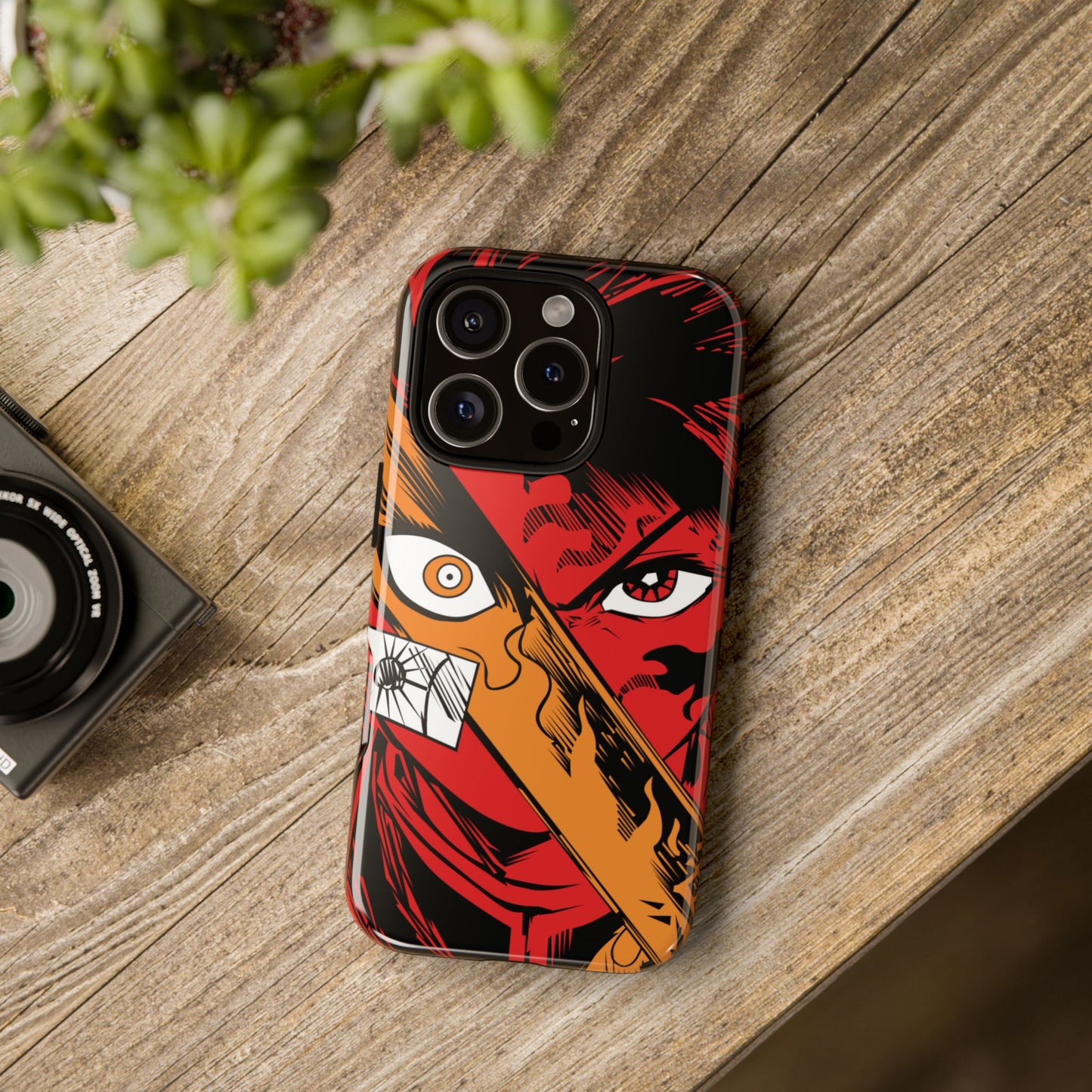 Tanjiro Kamado Slayer Mark Phone Case | Demon Slayer-Inspired Double Layered Protective Case