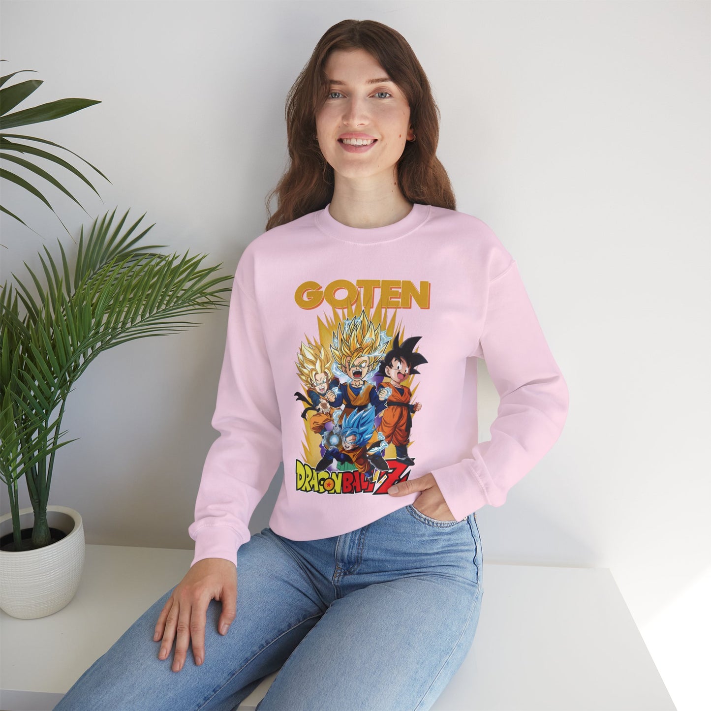 Goten “Next Gen Saiyan” Unisex Heavy Crewneck | Dragon Ball Z Streetwear Sweatshirt