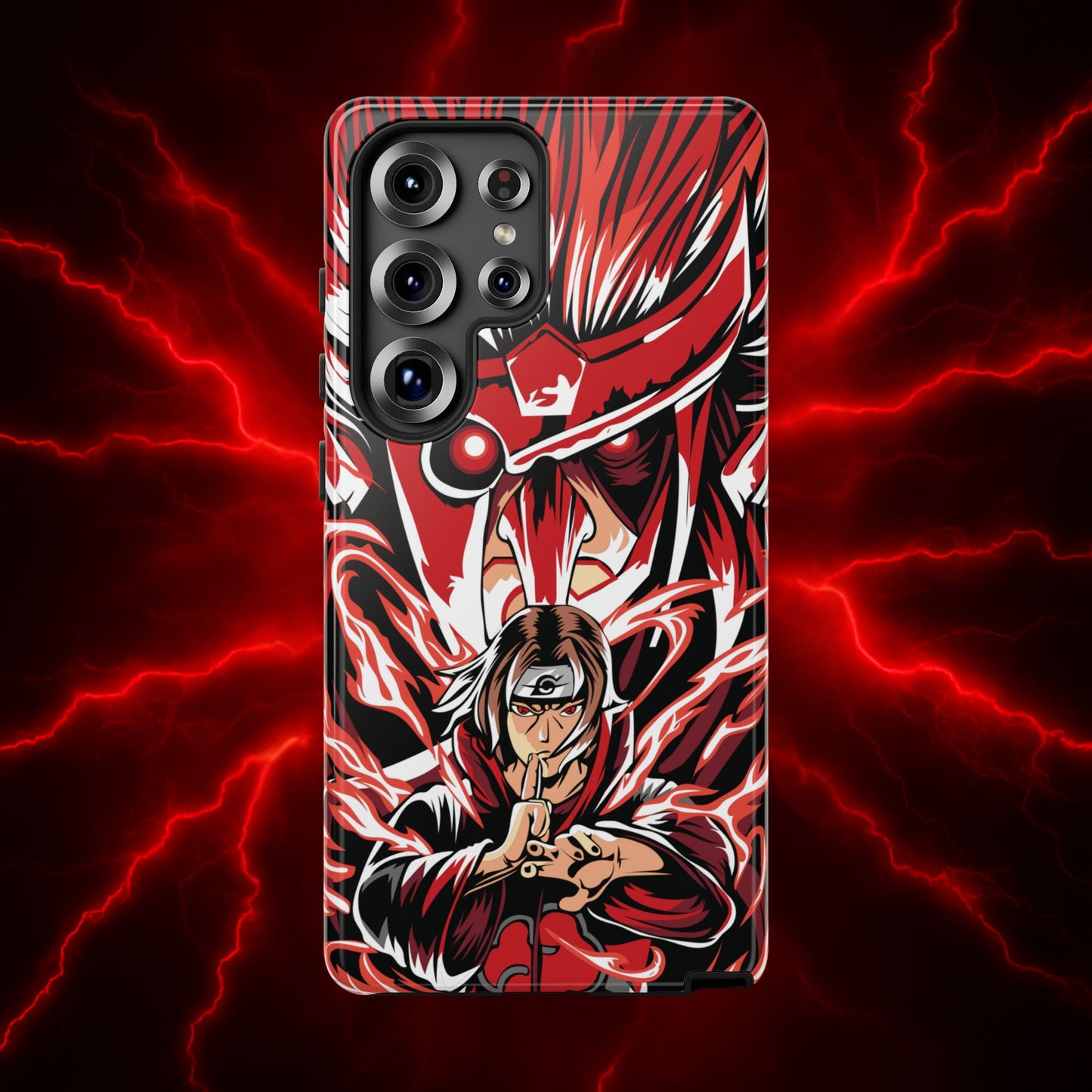 Itachi Flame Susanoo Double Layered Phone Case