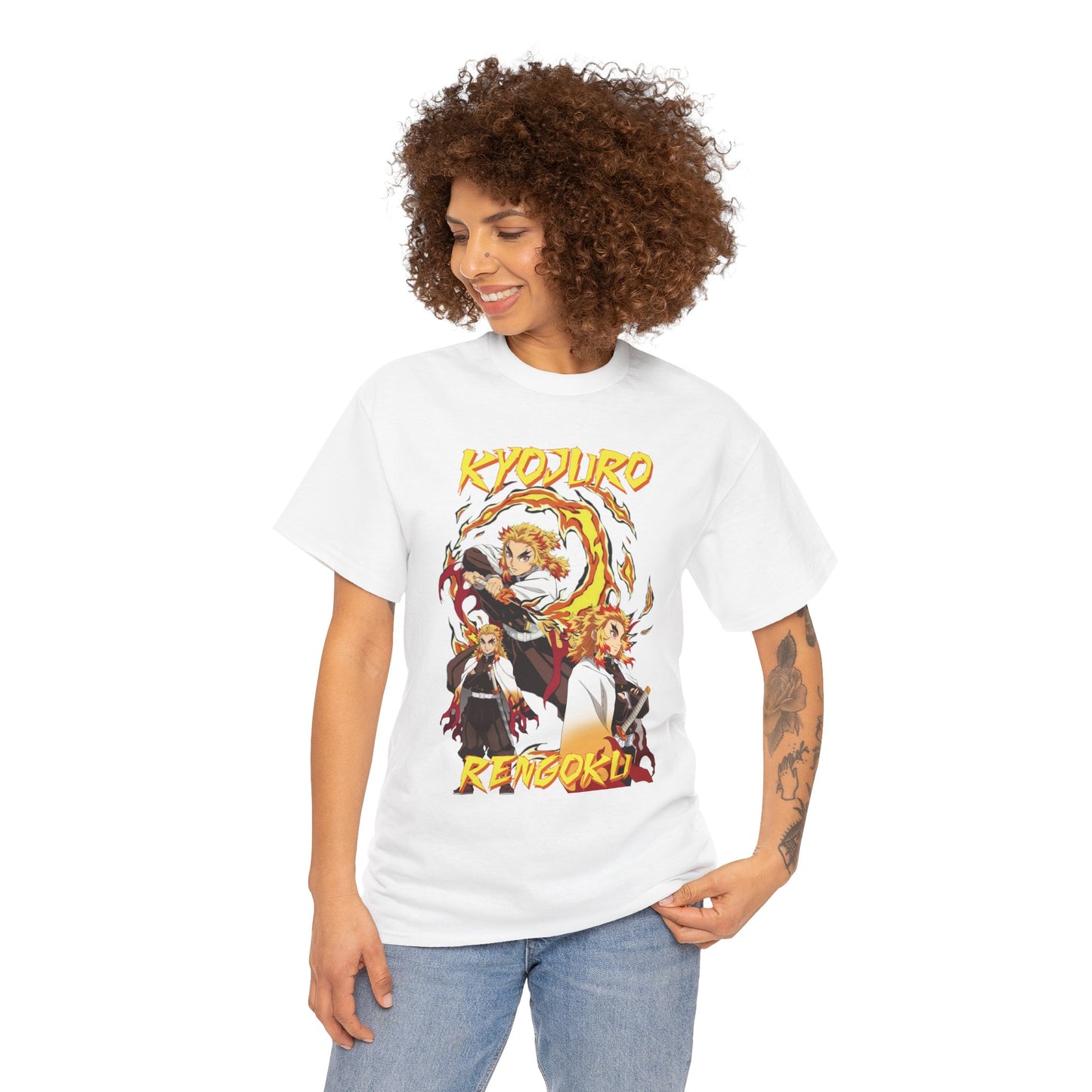 Kyojuro Rengoku Flame Hashira T-Shirt | Demon Slayer Anime Streetwear Tee