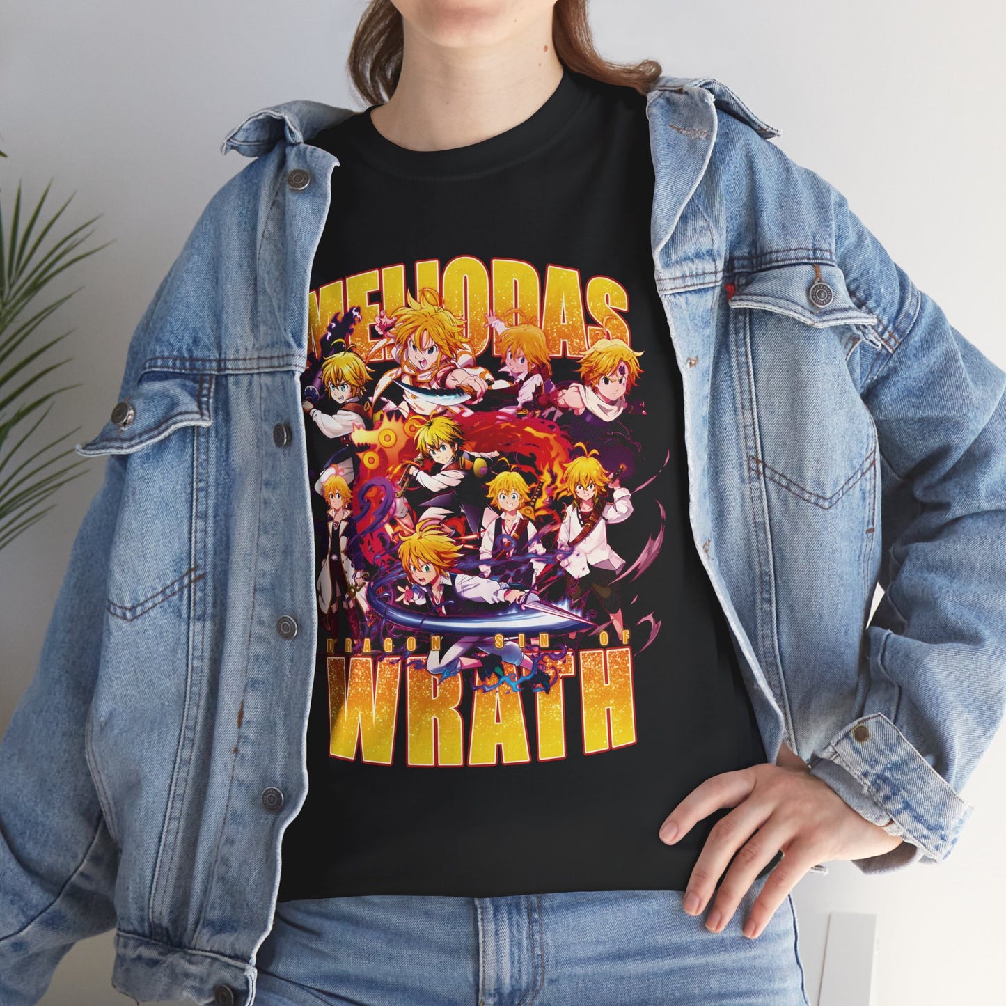 Meliodas Dragon Sin Of Wrath Unisex Heavy Cotton T-Shirt