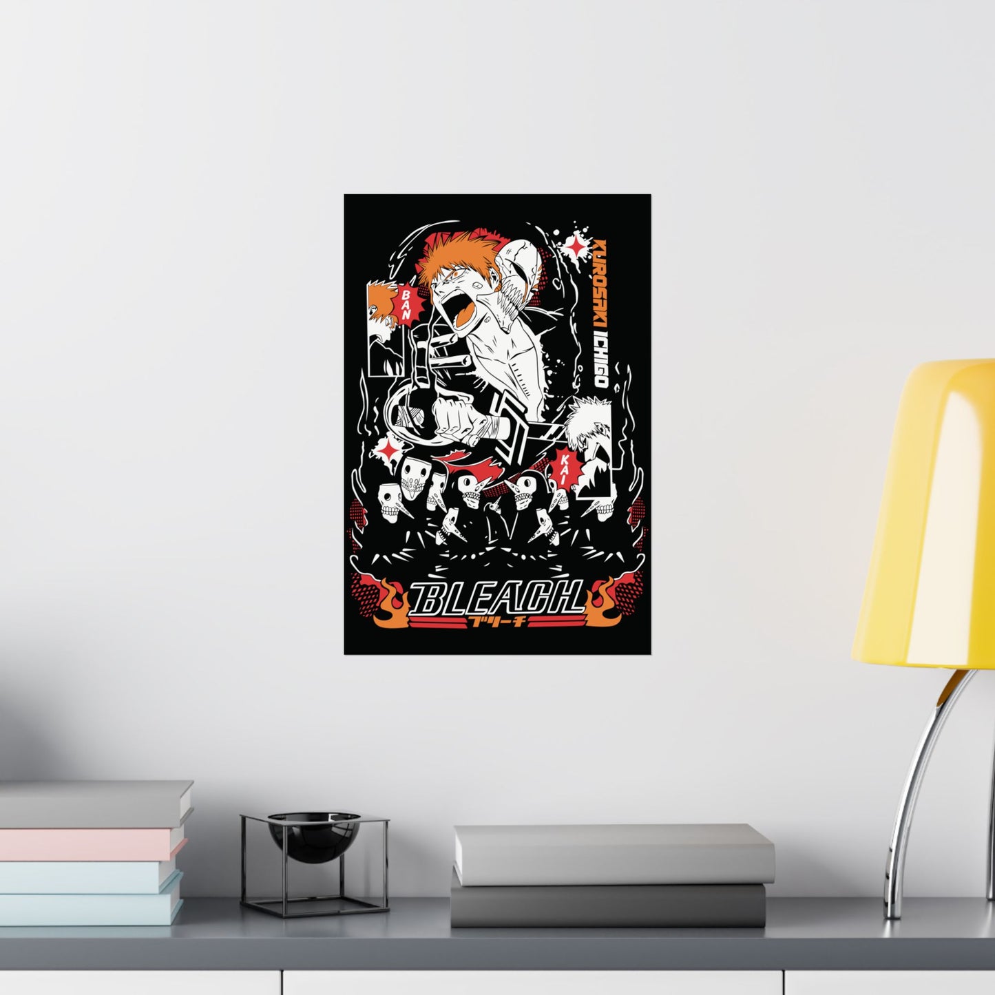 Hollow Ichigo Dark Reign Matte Vertical Poster | Bleach Anime Wall Art