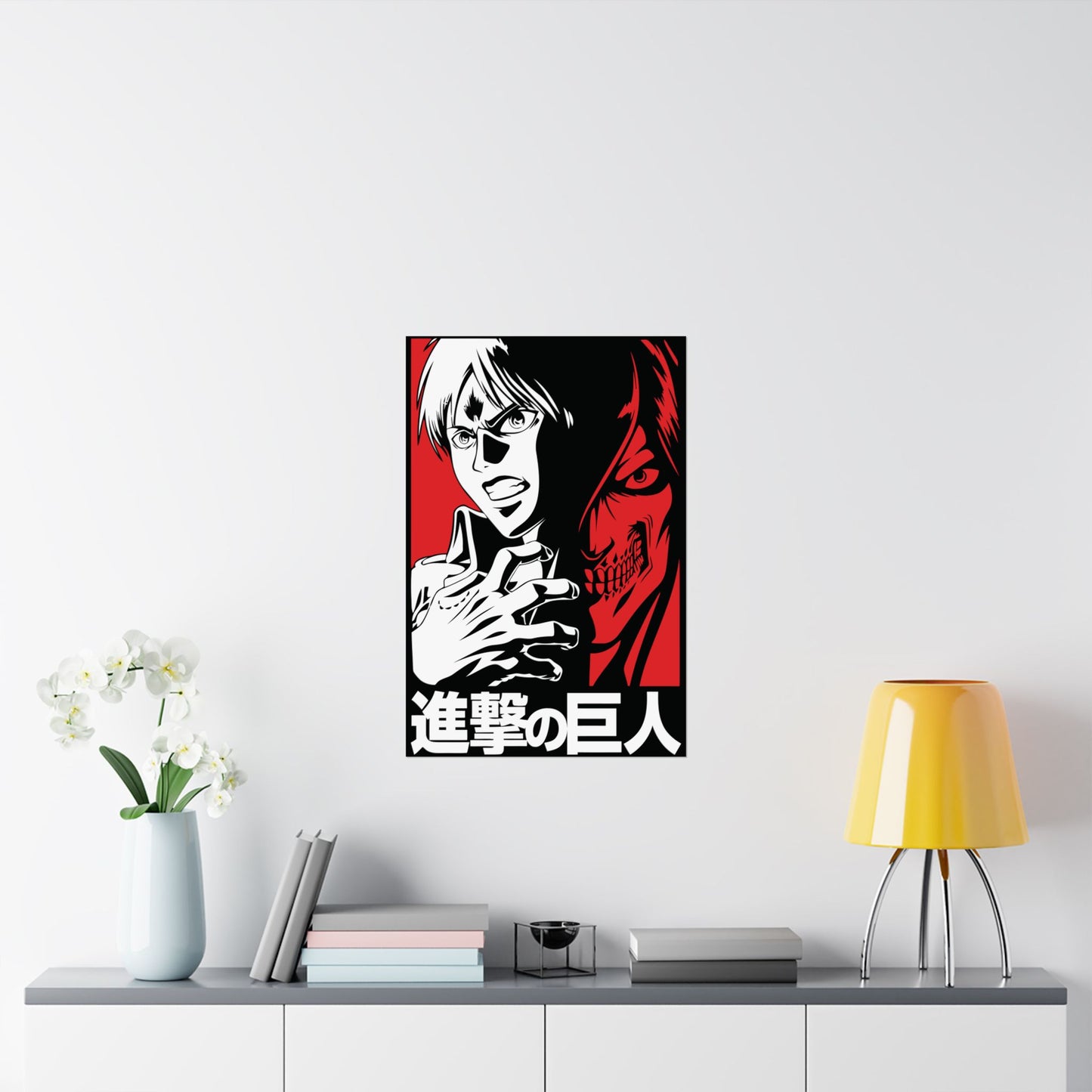 Eren Yeager Titan Awakening Matte Vertical Poster | Attack on Titan Anime Wall Art