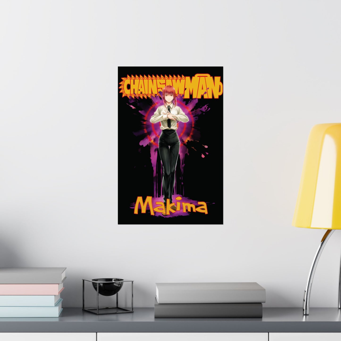 Control Devil Makima Matte Vertical Poster | Chainsaw Man Anime Wall Art