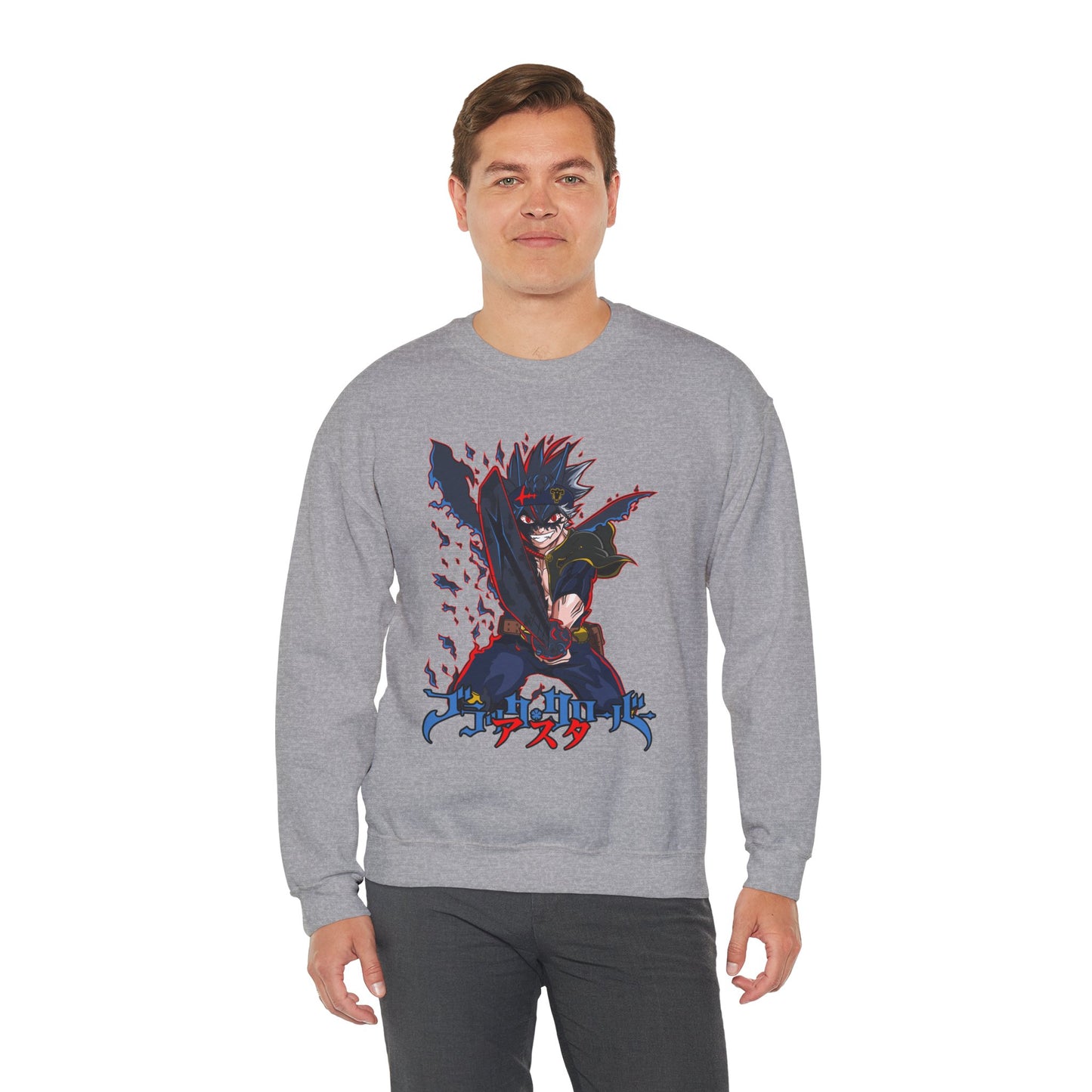 Black Clover Unisex Heavy Blend Crewneck Sweatshirt | Anime Streetwear