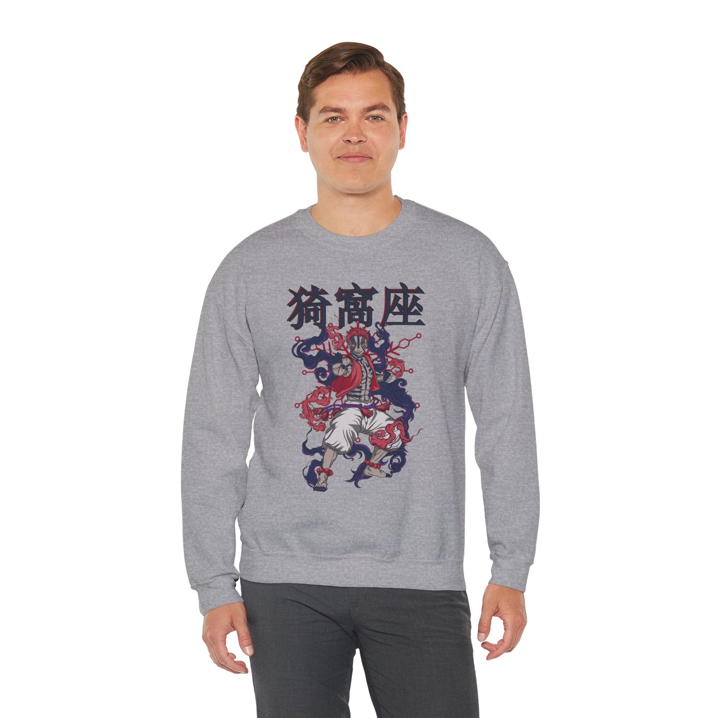 Akaza Blood Demon Art Crewneck | Demon Slayer Anime Sweatshirt