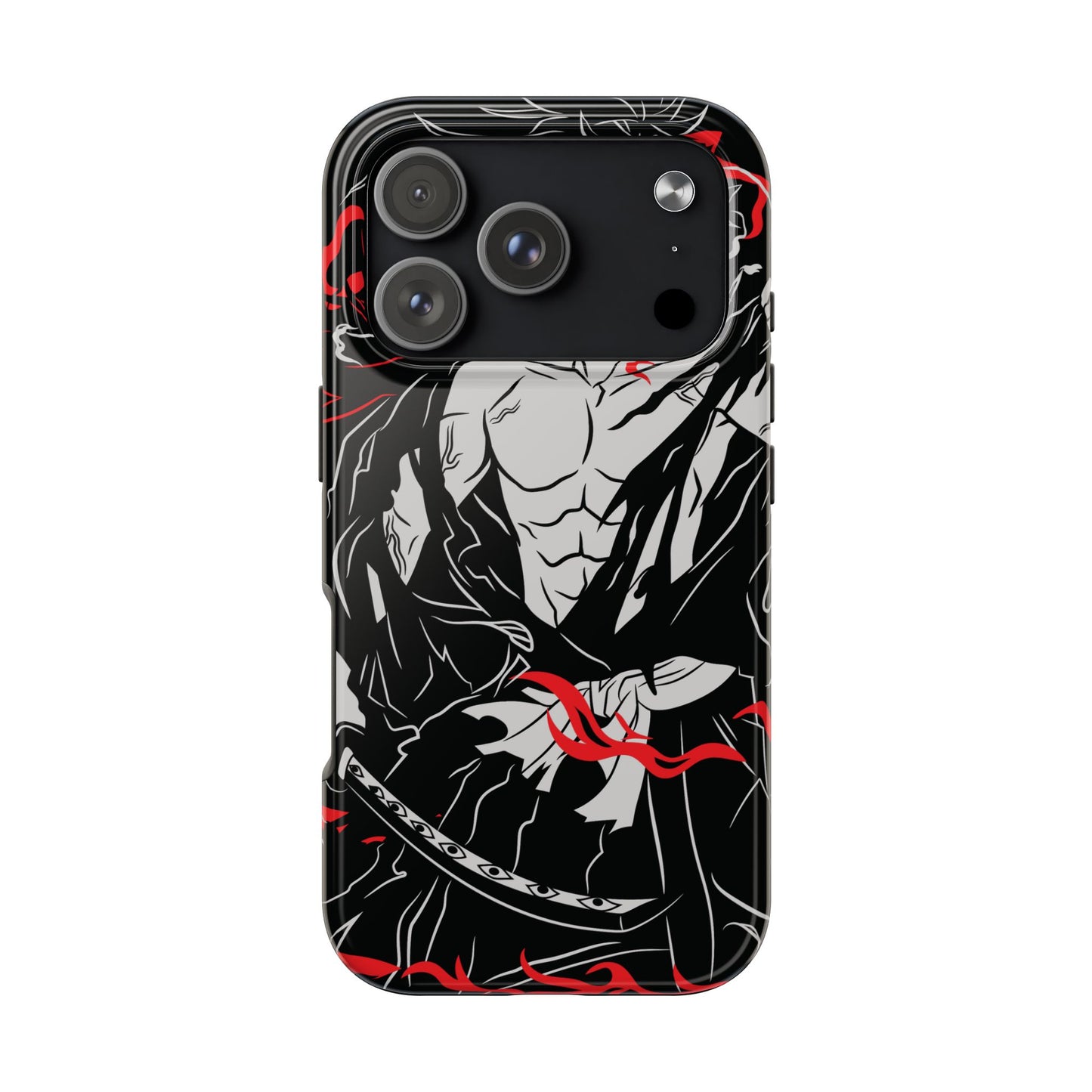 Kokushibo Crimson Aura Phone Case | Upper Moon One Demon Slayer Anime Case
