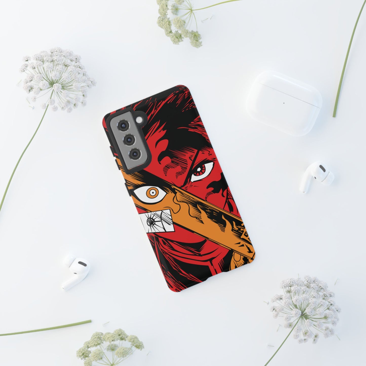Tanjiro Kamado Slayer Mark Phone Case | Demon Slayer-Inspired Double Layered Protective Case
