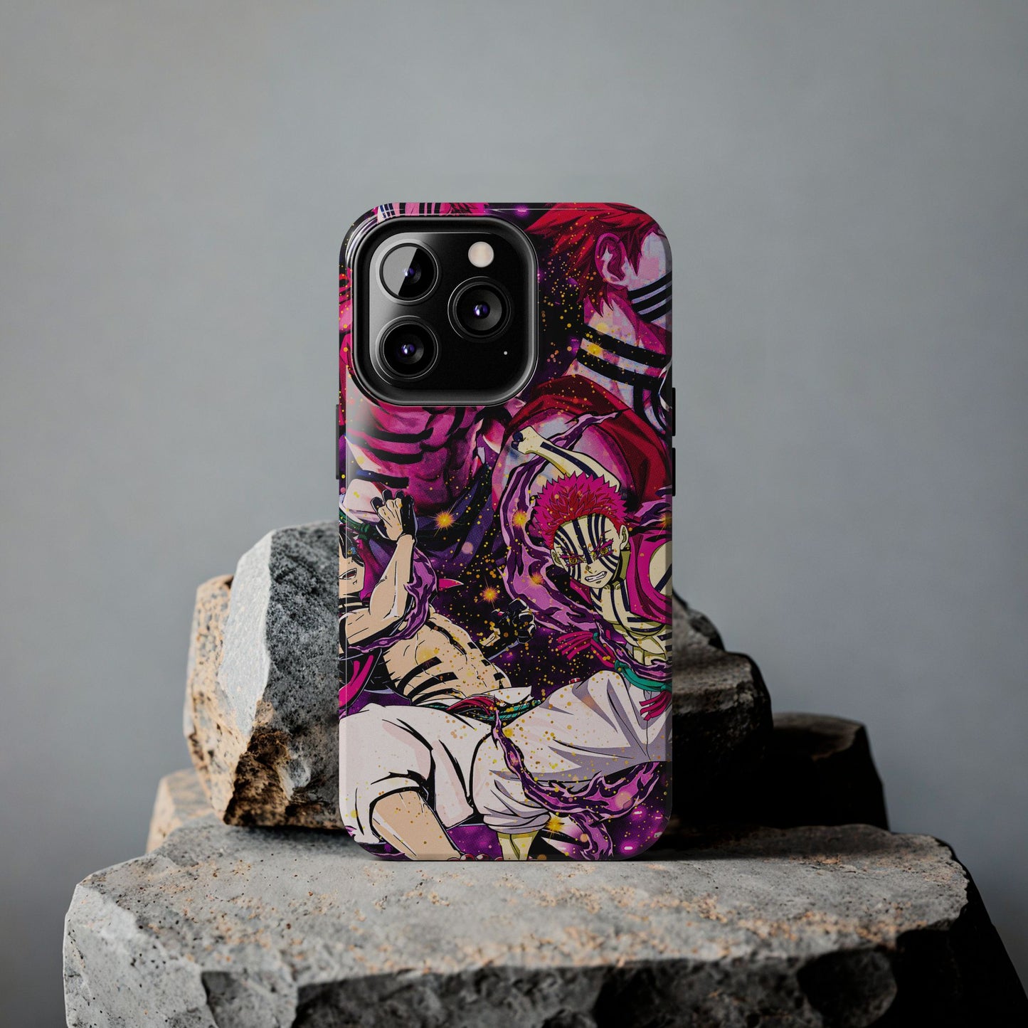 Upper Moon 3 Akaza Phone Case | Demon Slayer Double Layered Protective Case