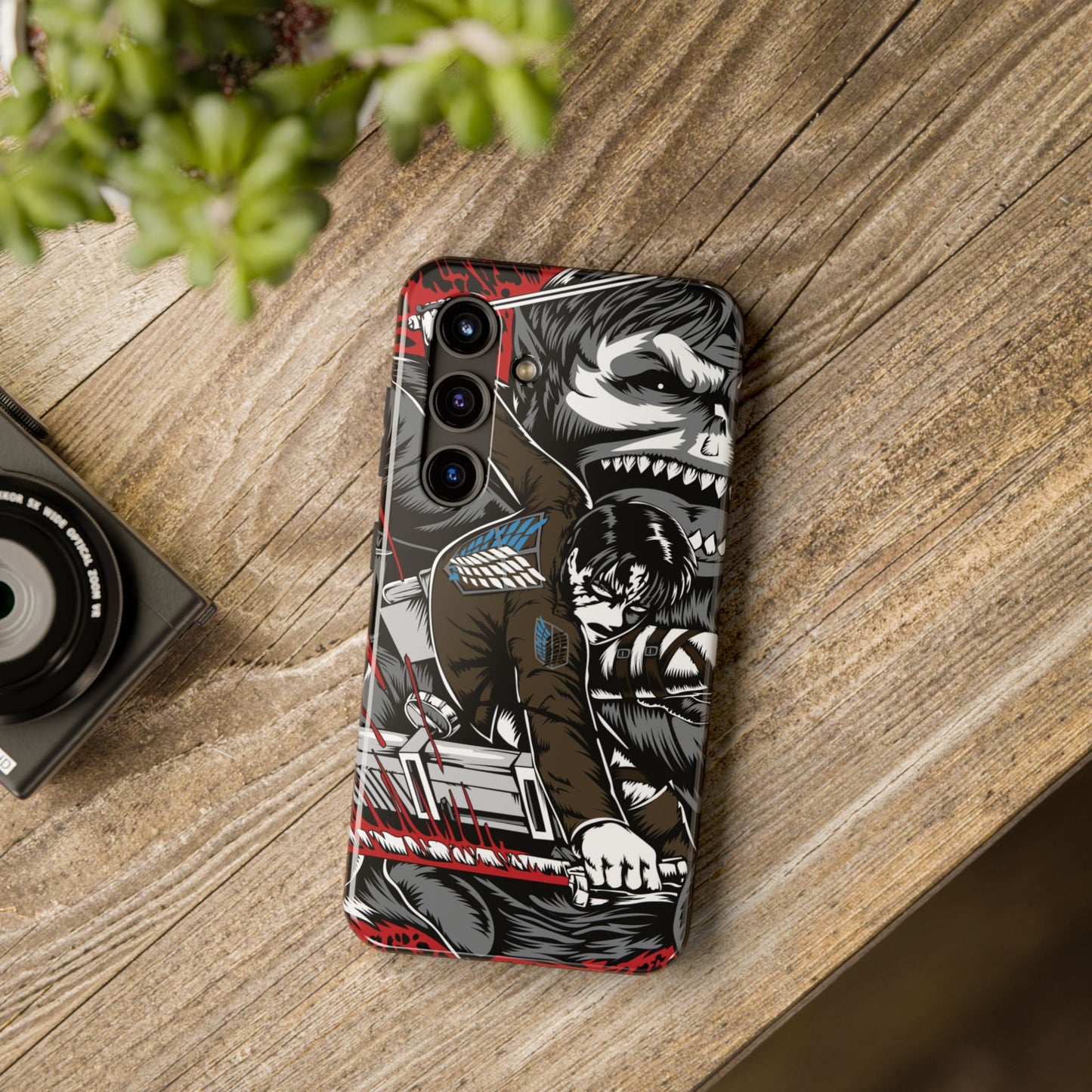 Levi vs Beast Titan Double Layered Phone Case | Attack on Titan-Inspired Protective Anime Case