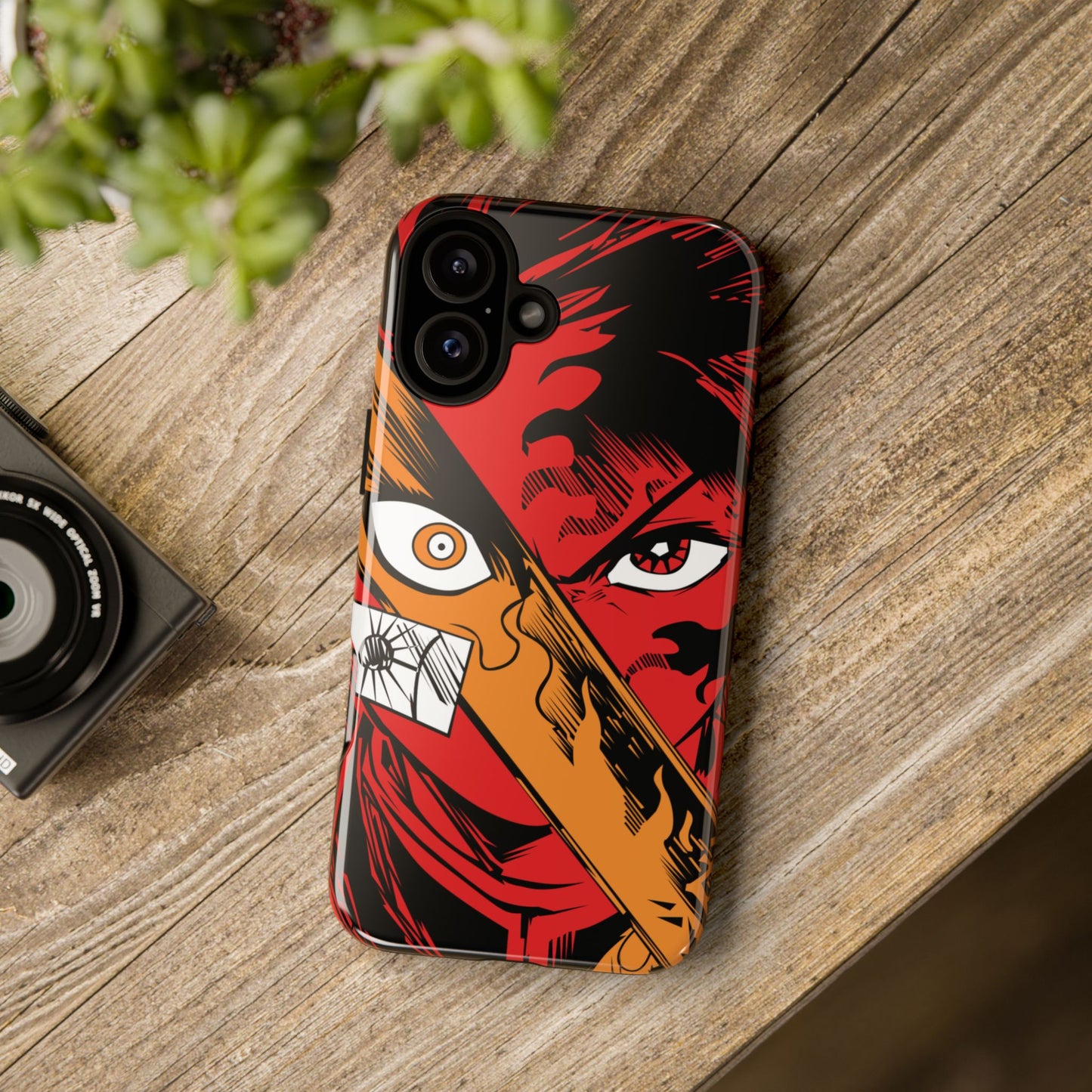 Tanjiro Kamado Slayer Mark Phone Case | Demon Slayer-Inspired Double Layered Protective Case