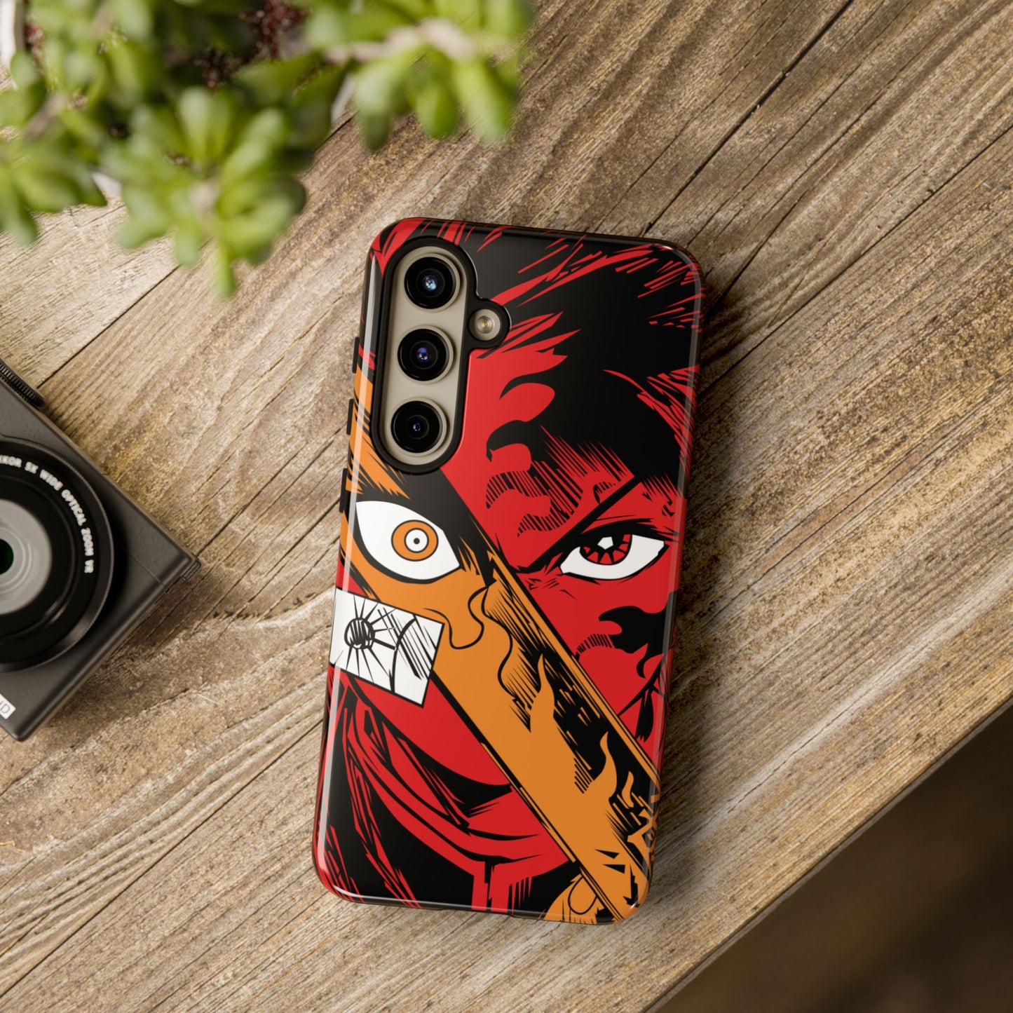 Tanjiro Kamado Slayer Mark Phone Case | Demon Slayer-Inspired Double Layered Protective Case