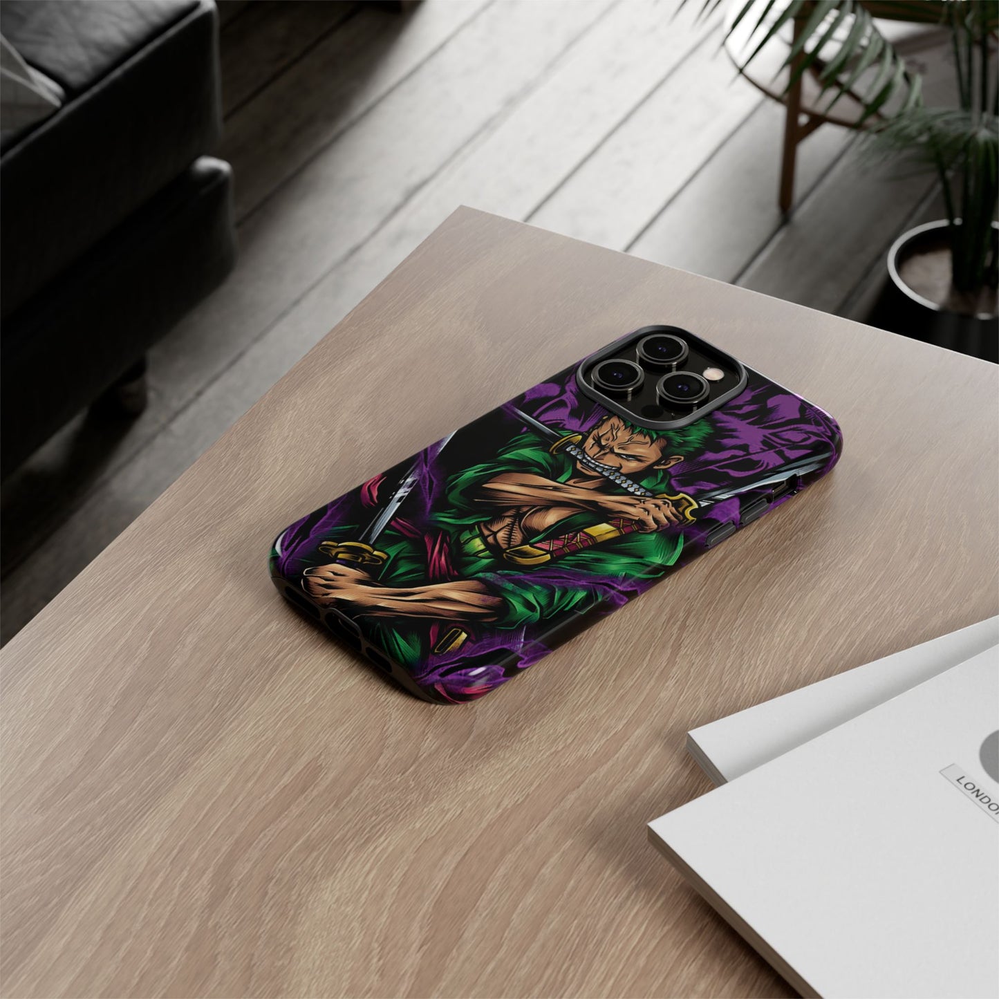 Demon Aura Zoro Double Layered Phone Case