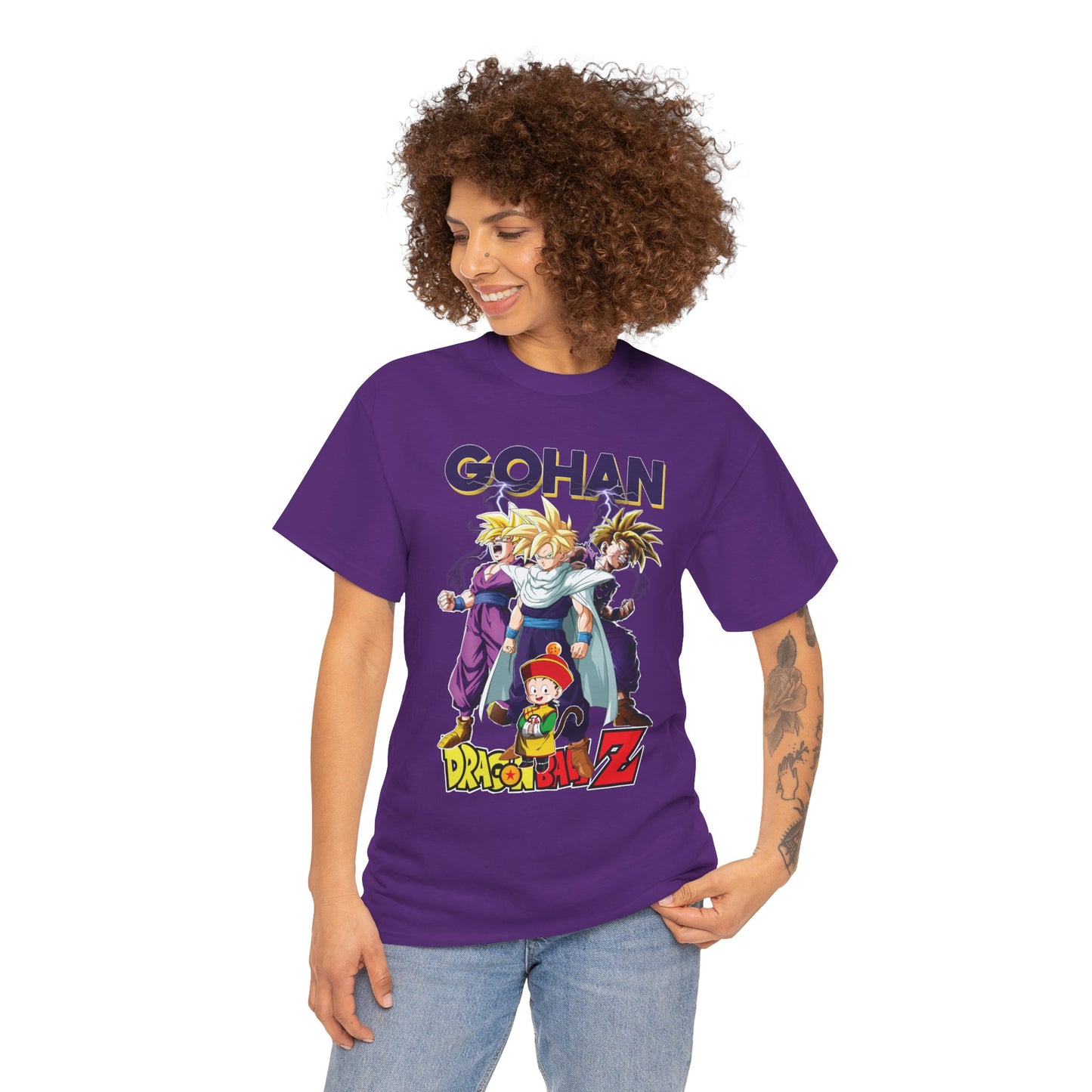 Gohan “Legacy of Z” Unisex Heavy Cotton T-Shirt | Dragon Ball Z Streetwear Tee