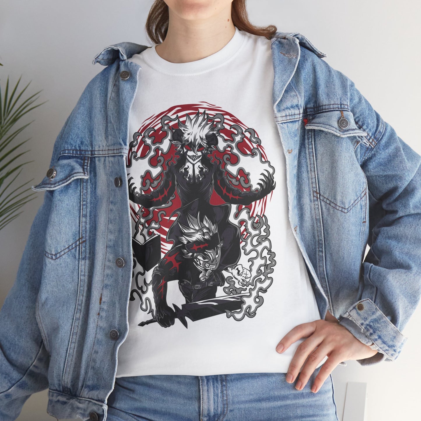 Asta & Liebe Devil Union Unisex Heavy Cotton T-Shirt | Black Clover Anime Streetwear Tee