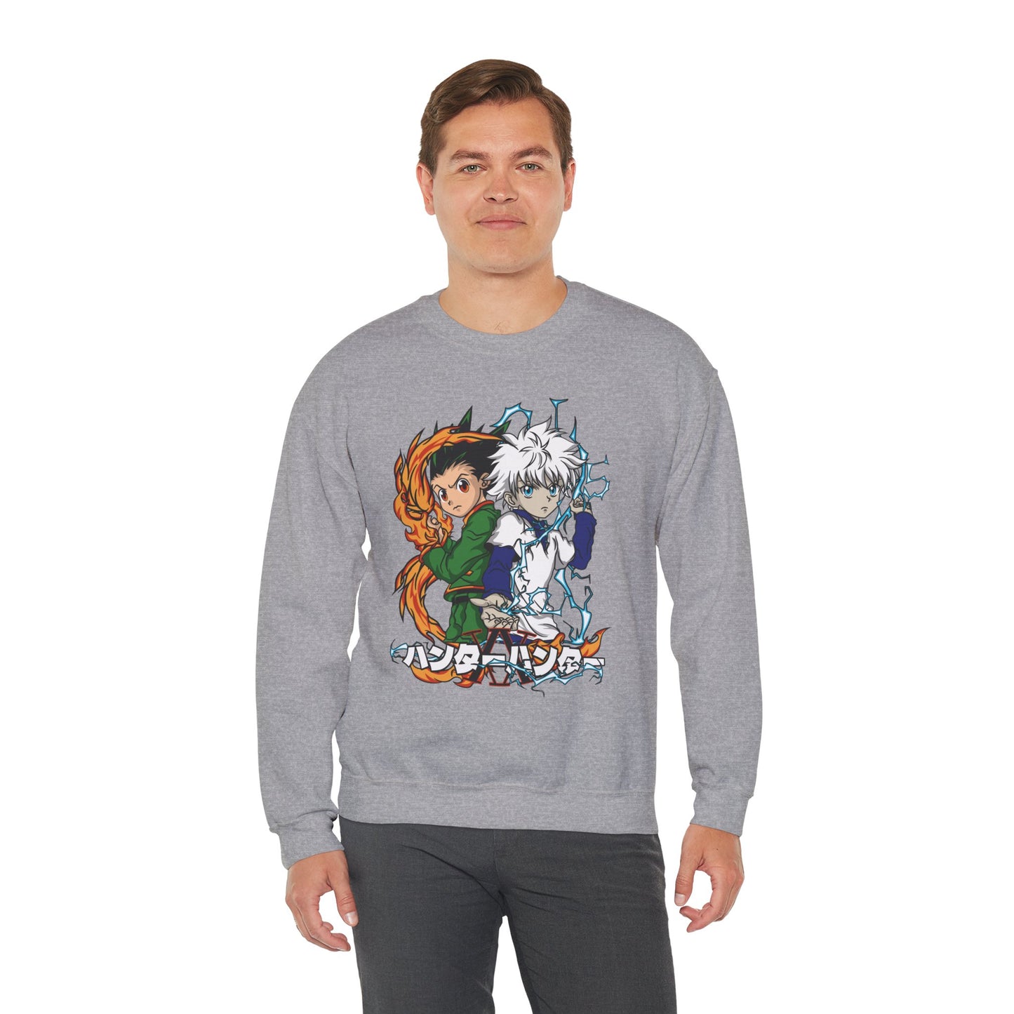 Gon & Killua Duo Unisex Heavy Blend Crewneck Sweatshirt