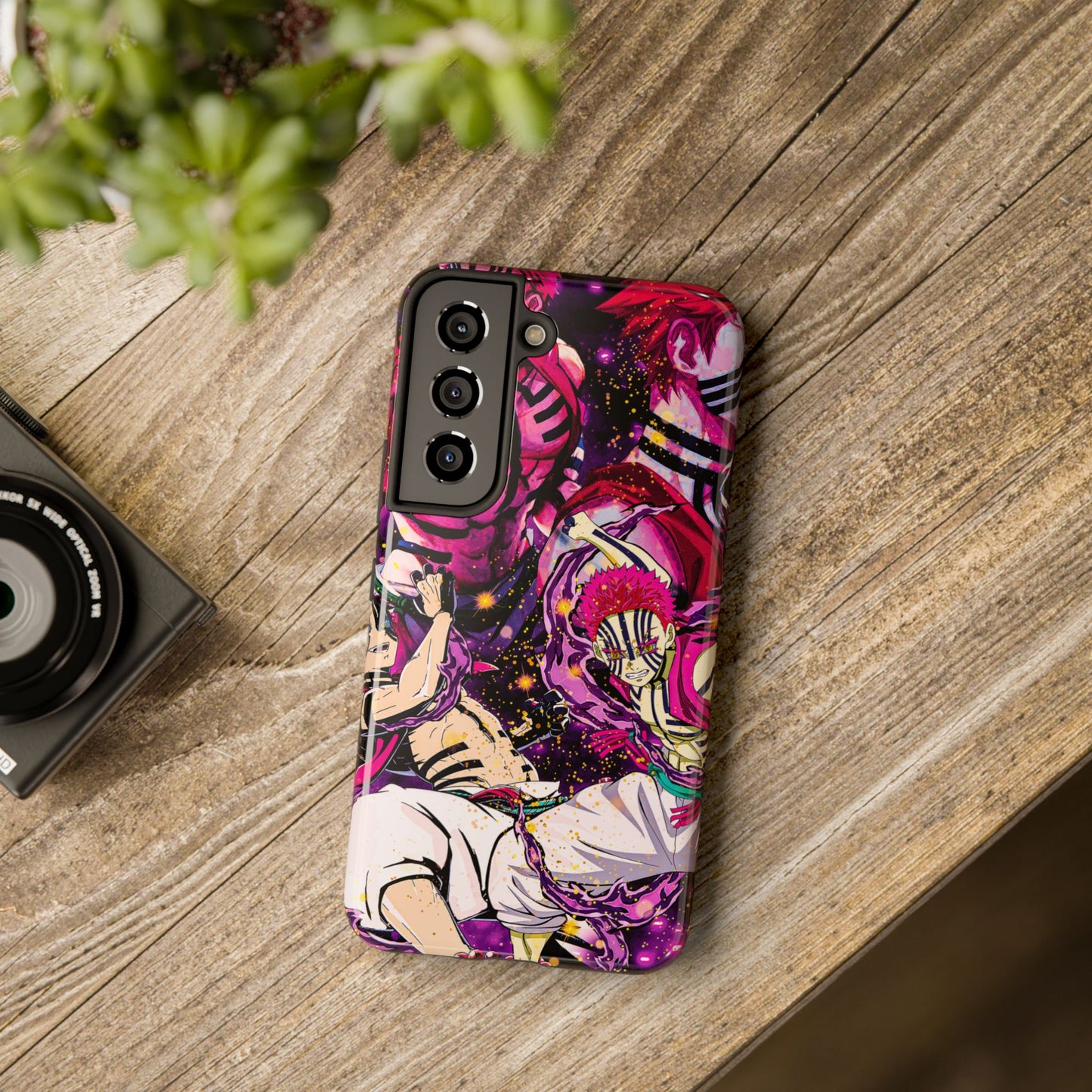 Upper Moon 3 Akaza Phone Case | Demon Slayer Double Layered Protective Case