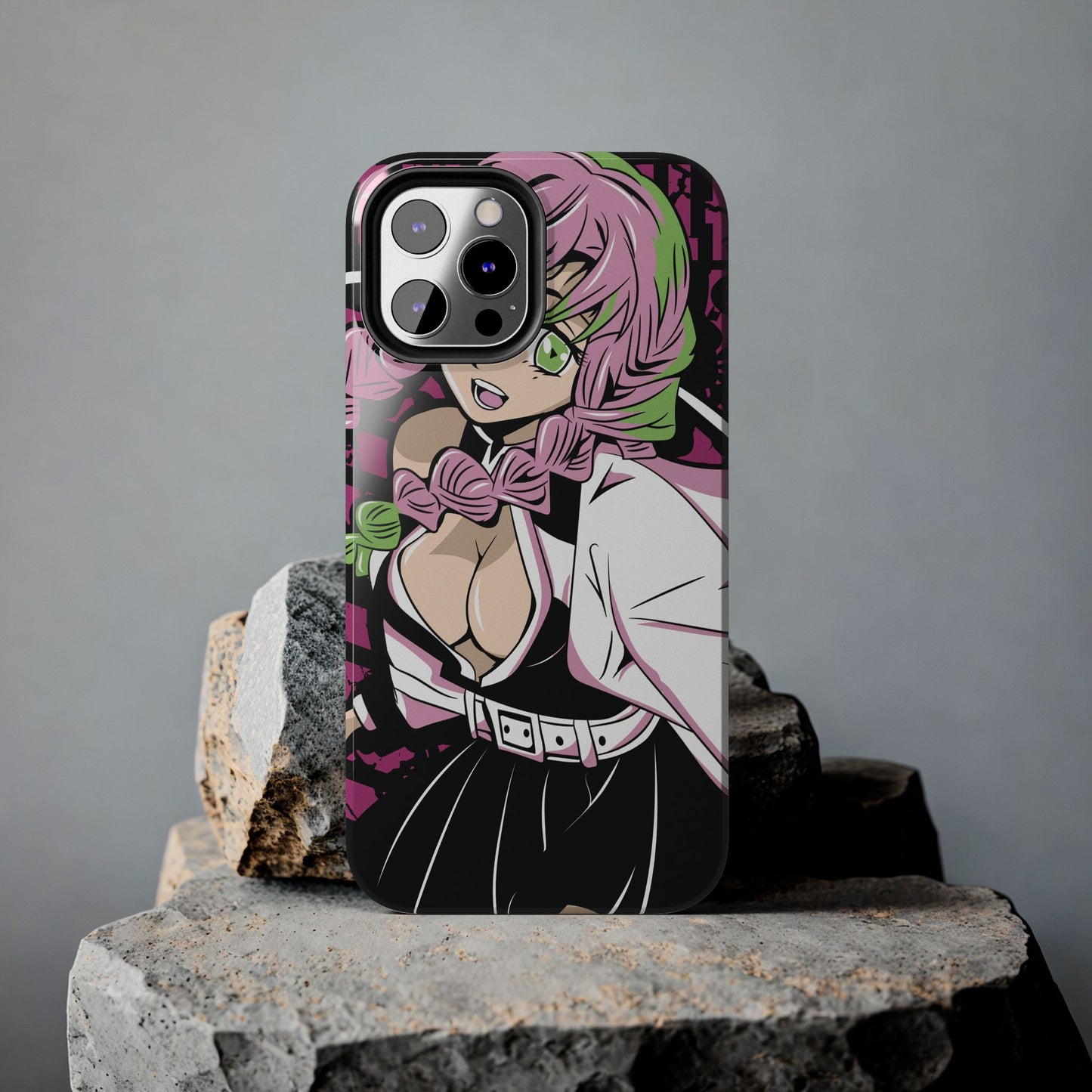 Love Hashira Mitsuri Kanroji Double Layered Phone Case | Demon Slayer-Inspired Anime Case